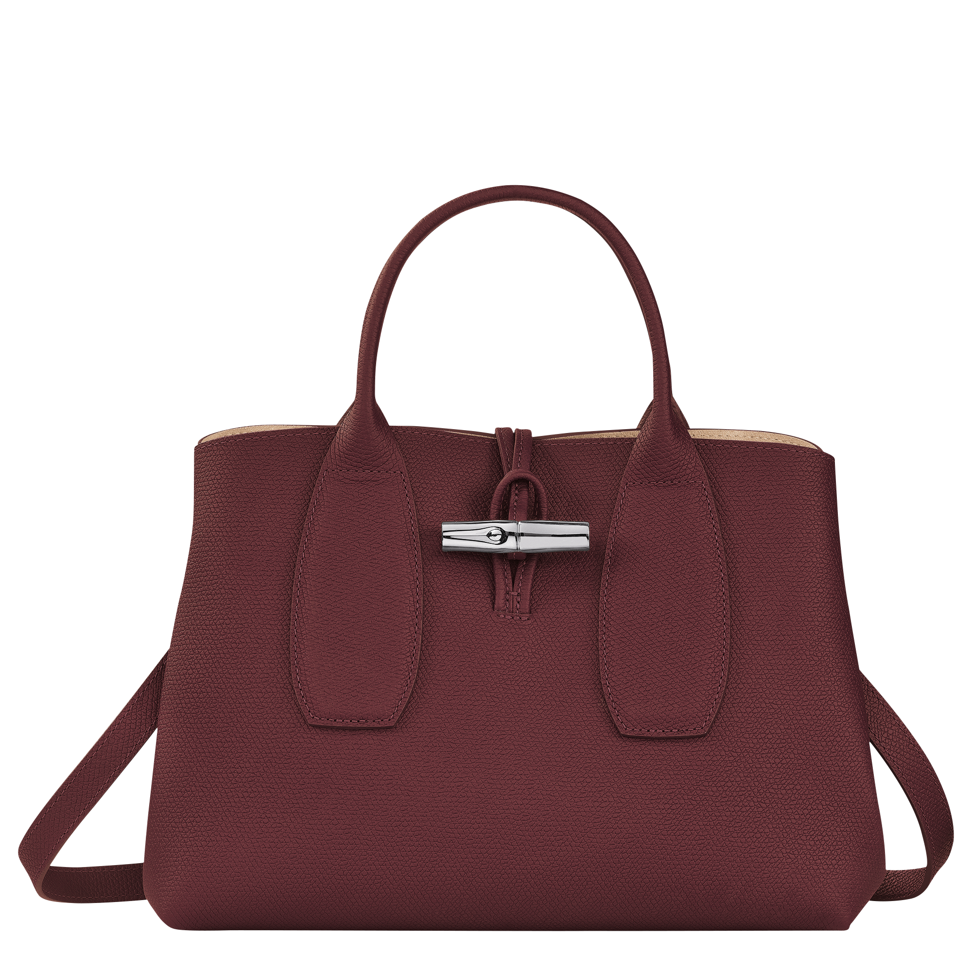 Roseau M Hobo bag Turtledove - Leather (10153HPNP55)
