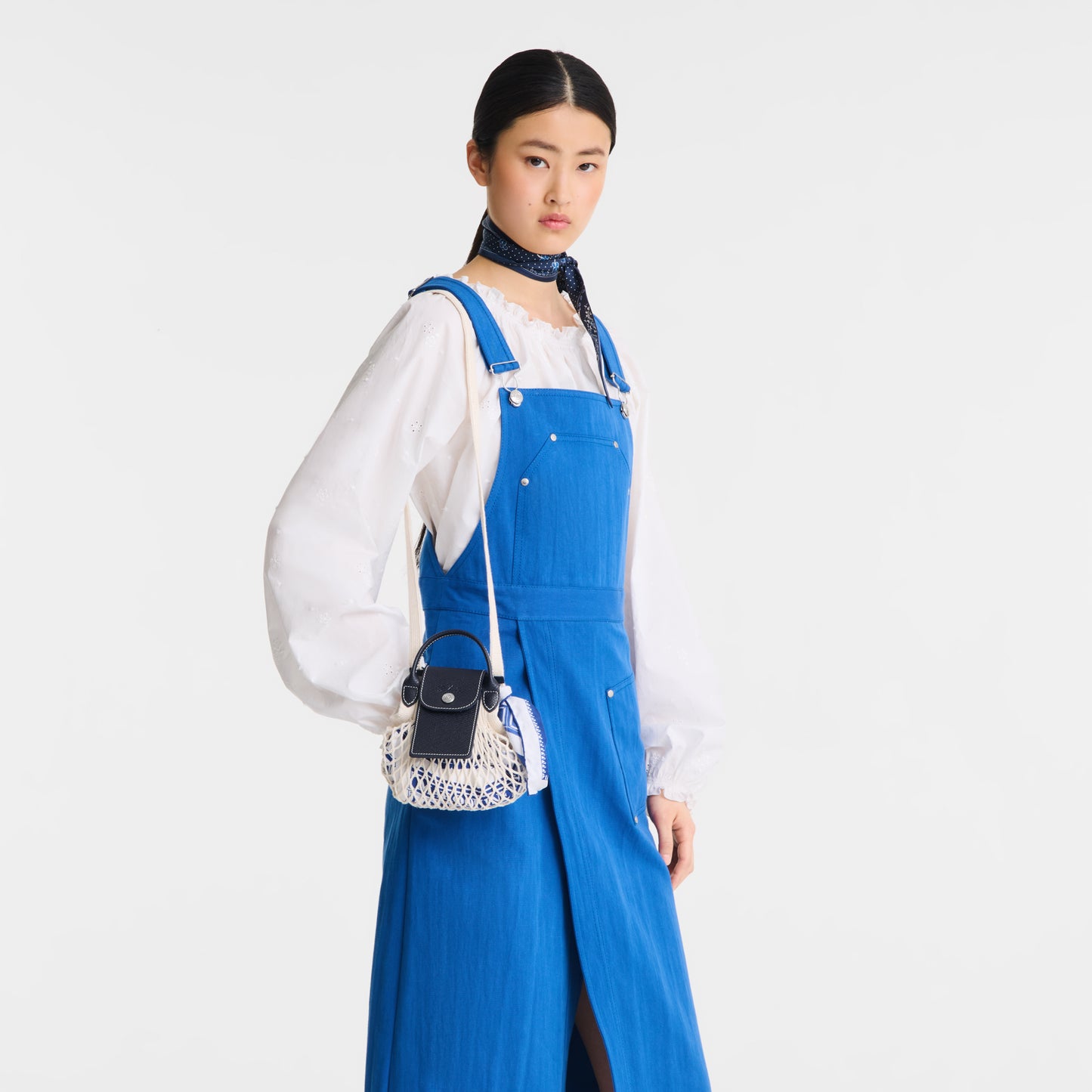 LONGCHAMP-Le Pliage Collection Mesh bag-Navy-10139HGR006-2