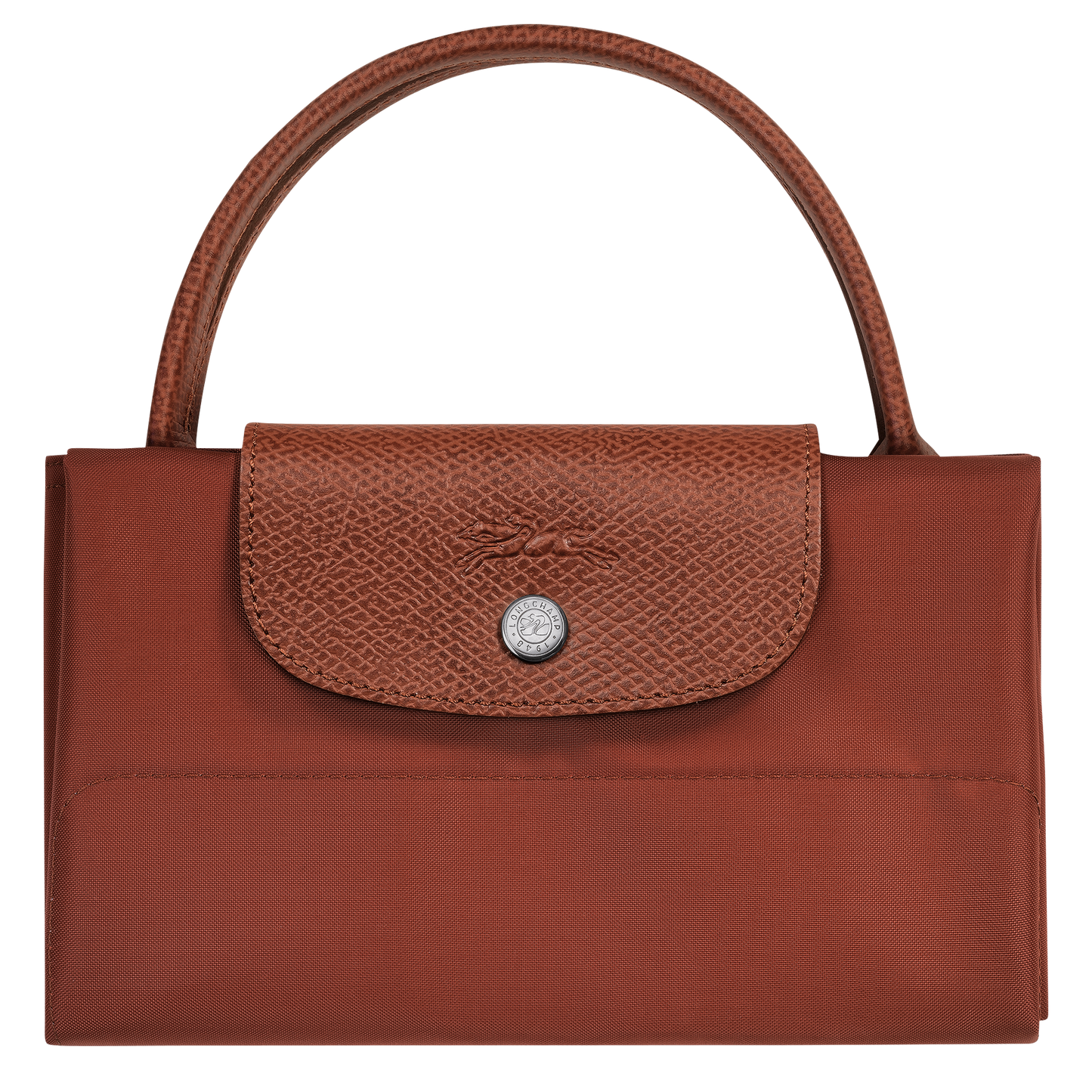 LONGCHAMP-Le Pliage Green M Tote bag-Chestnut-10168919404-7