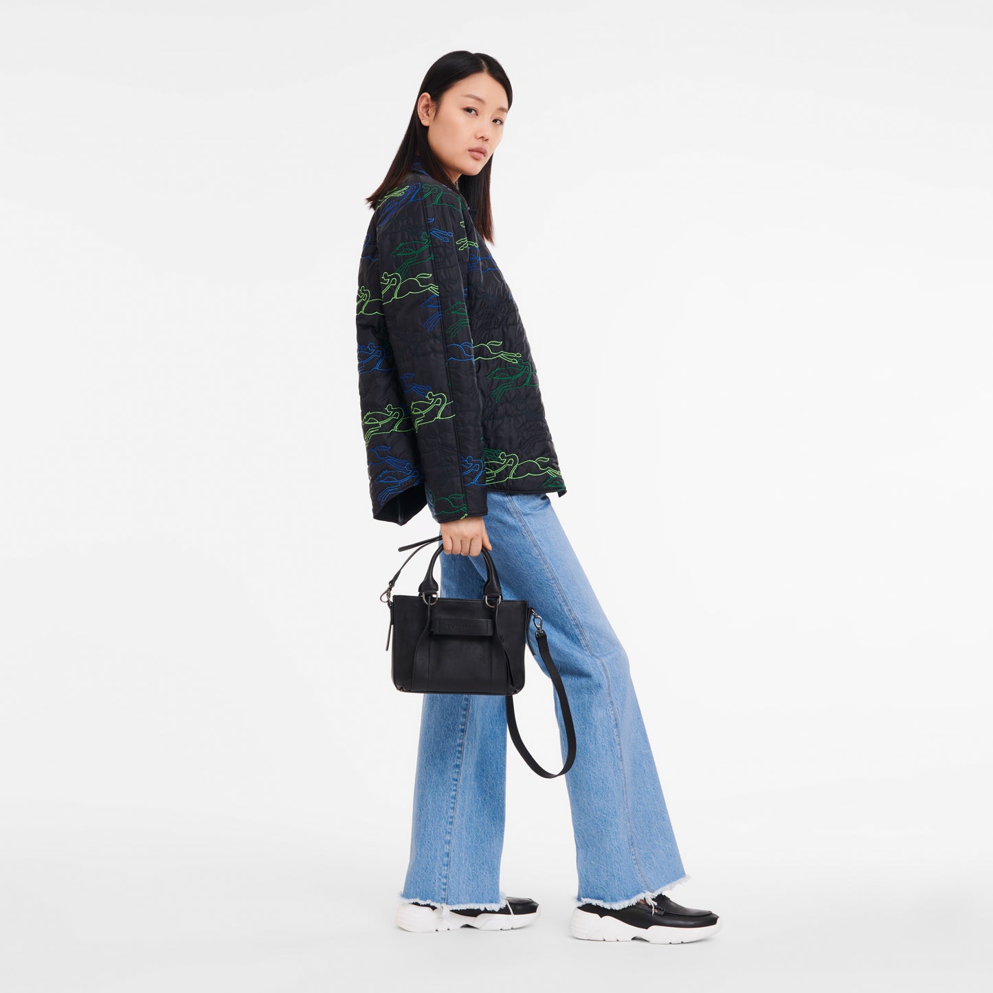 LONGCHAMP-LONGCHAMP 3D Handbag S-Black-10197HCV001-2