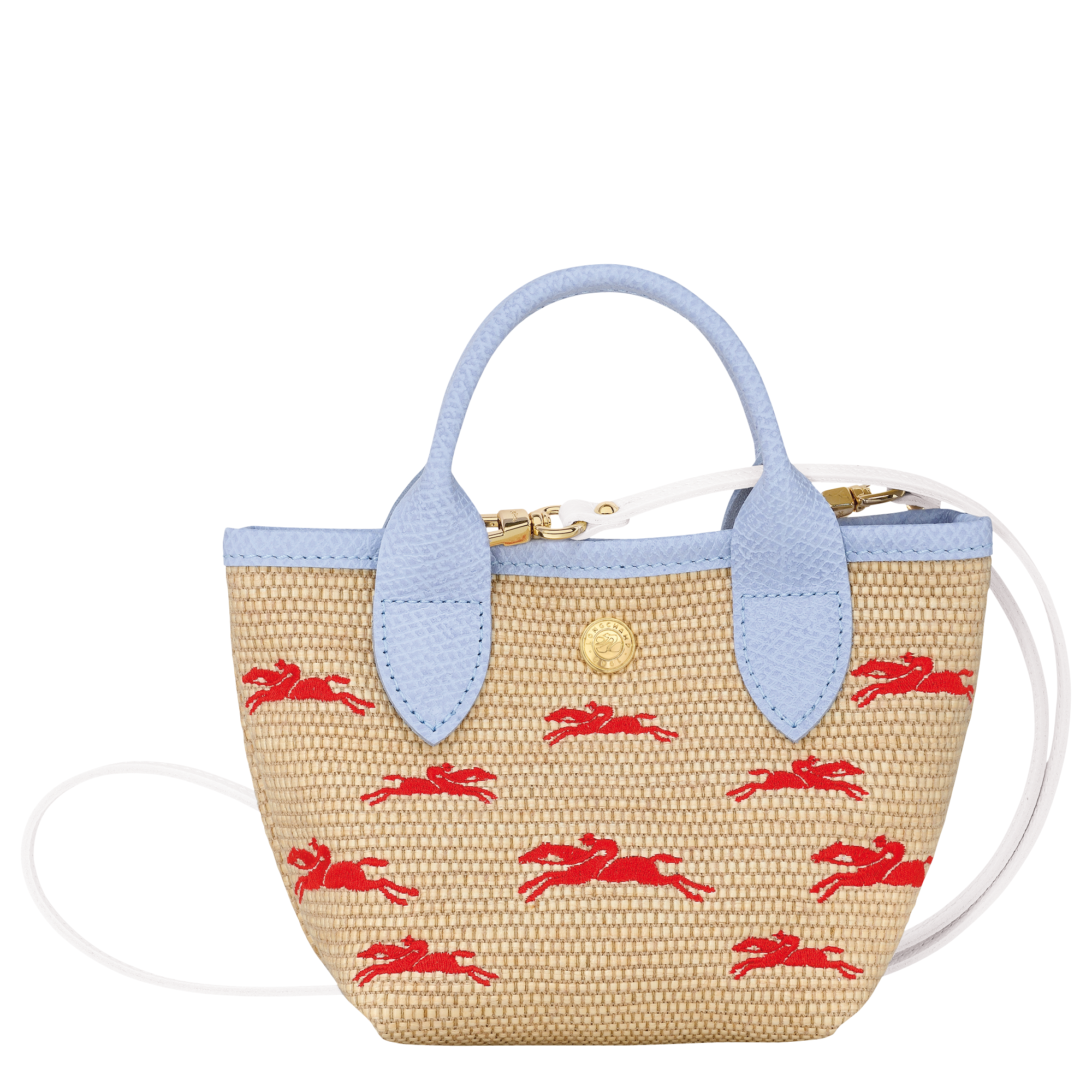 Le Pliage Collection XS Handbag Sky Blue/Red - Canvas (L1500HDCH90)