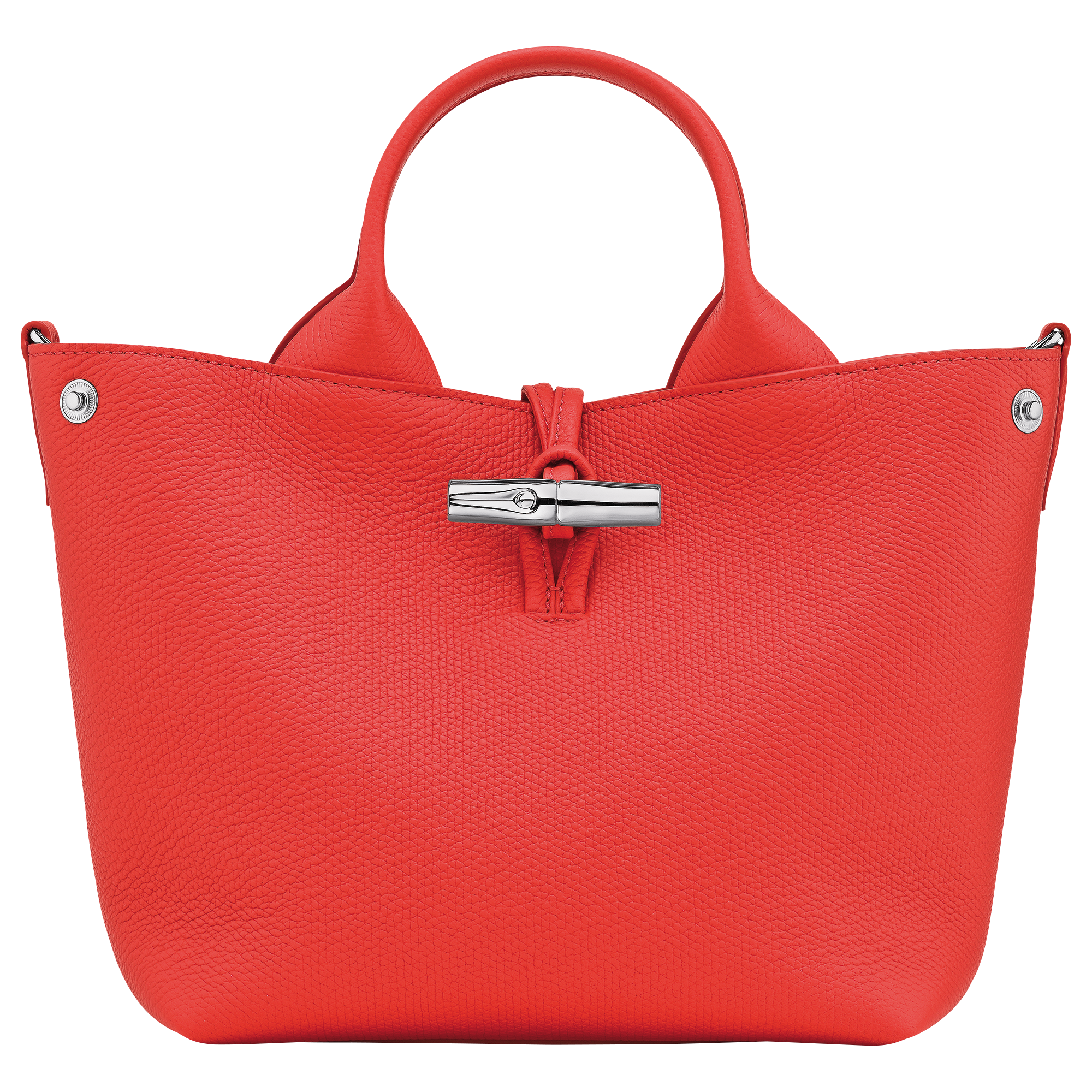 Le Roseau S Handbag Vermilion - Leather | Longchamp ID – LONGCHAMP