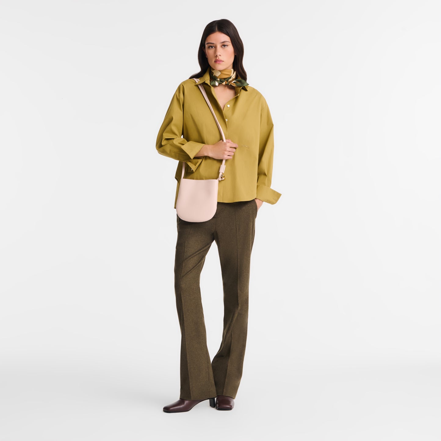 LONGCHAMP-Le Roseau S Crossbody bag-Petal Pink-10299HGC257-2