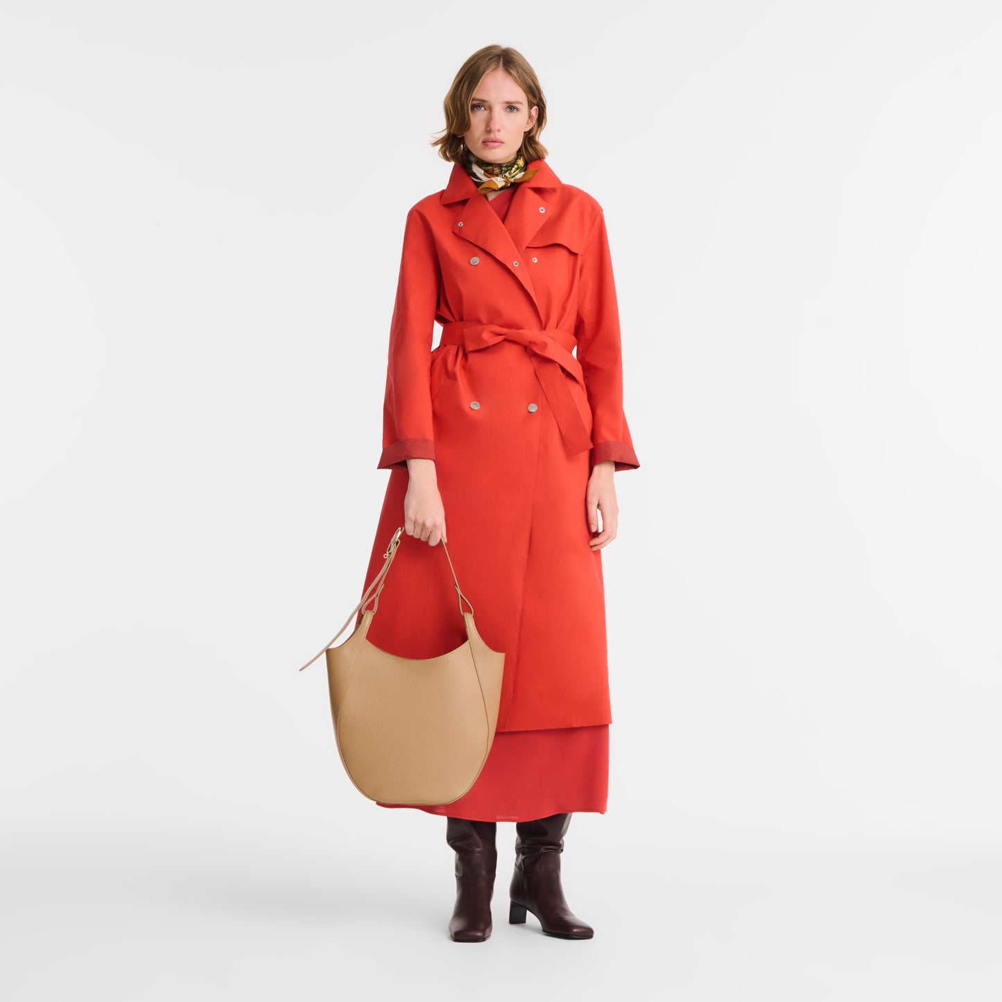 LONGCHAMP-Le Foulonné Hobo bag-Biscuit-10330021M13-2