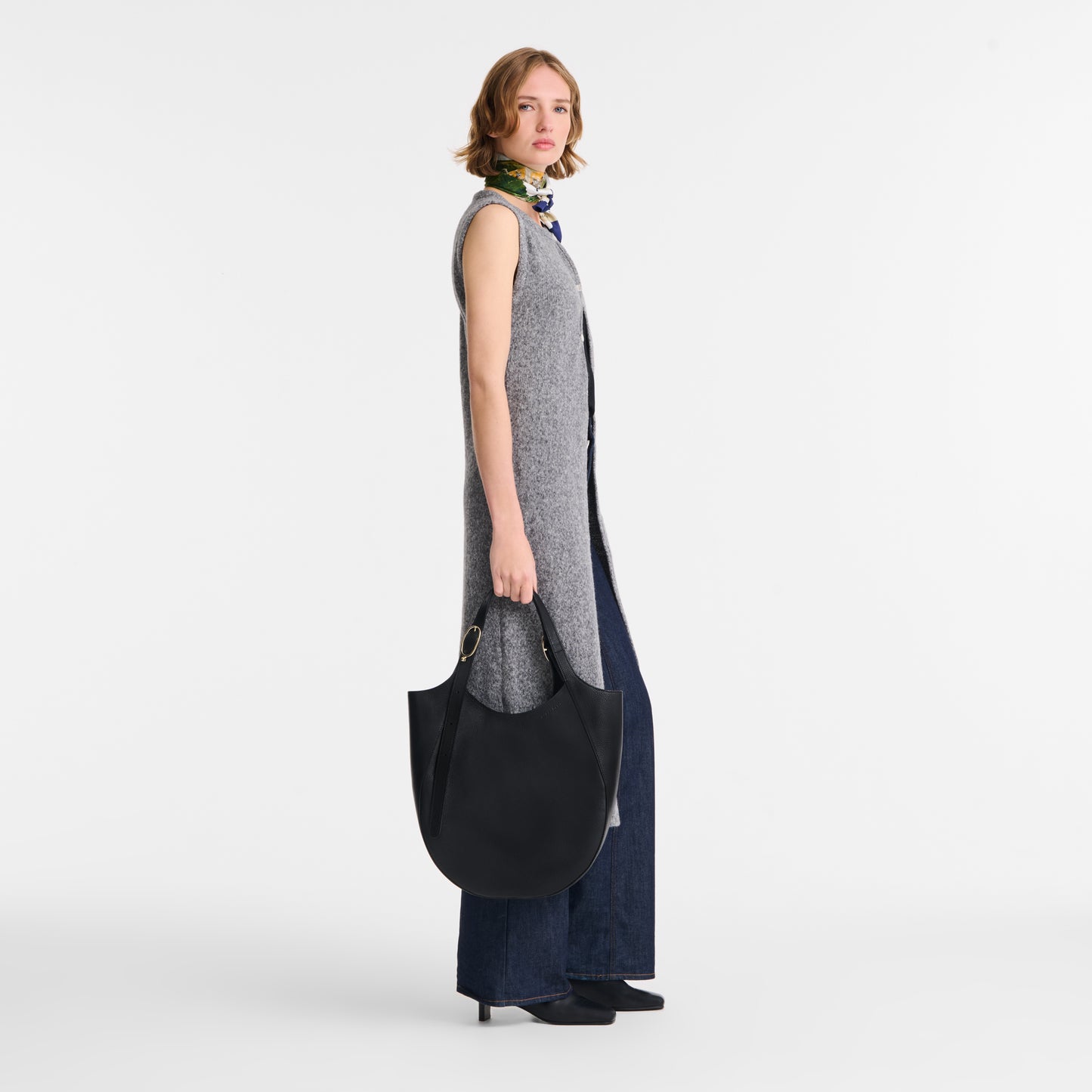 LONGCHAMP-Le Foulonné Tote bag-Black-10331021001-2