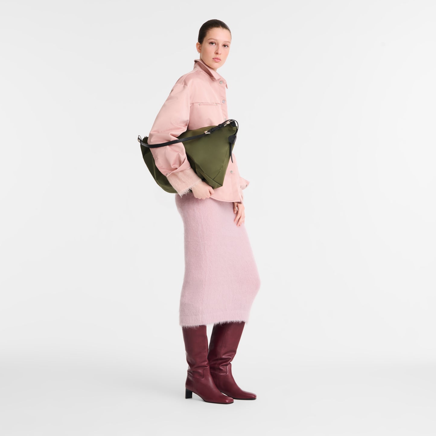 LONGCHAMP-Le Slouchy Hobo bag-Forest-10336HIL479-2