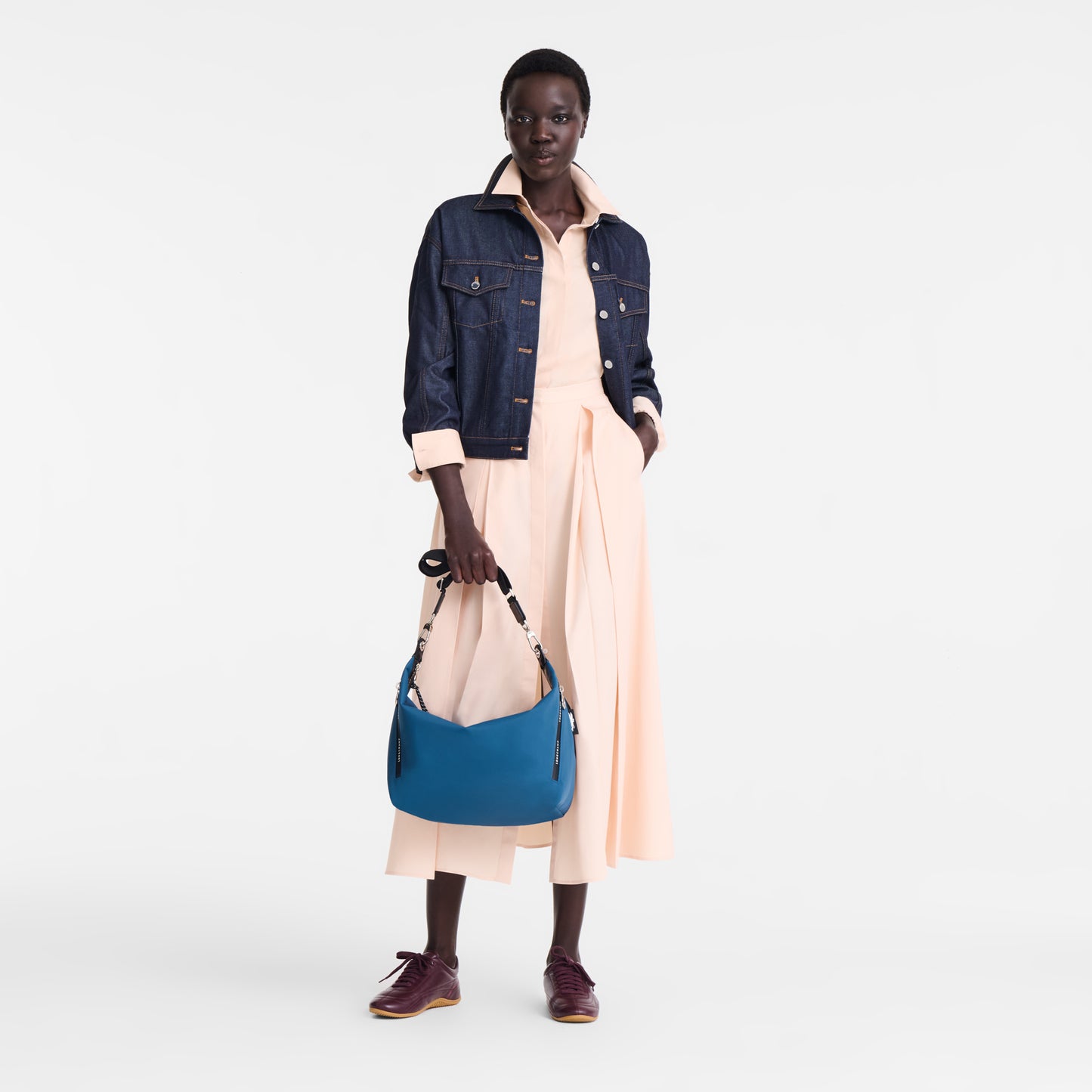 LONGCHAMP-Le Pliage Collection Crossbody bag-Ink blue-10343HSR806-1