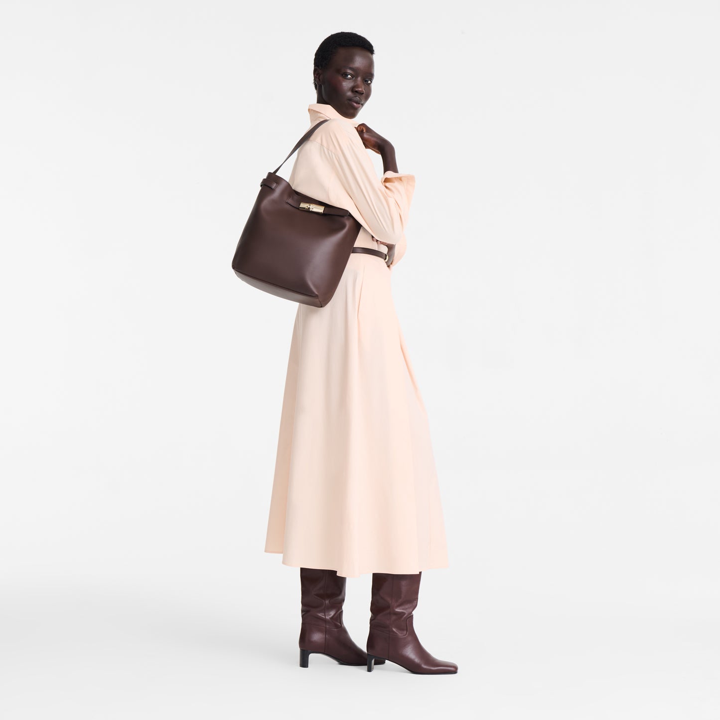 LONGCHAMP-Le Smart Shoulder bag-Mocha-10352HIU002-1