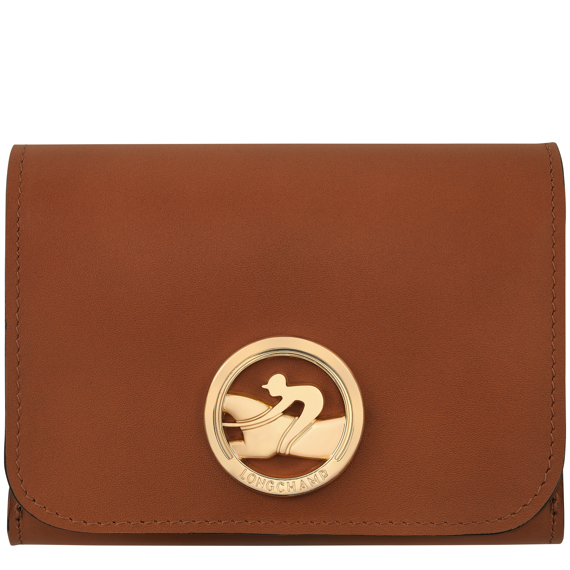 Galope Patent Leather Mini Wallet for Women Brown