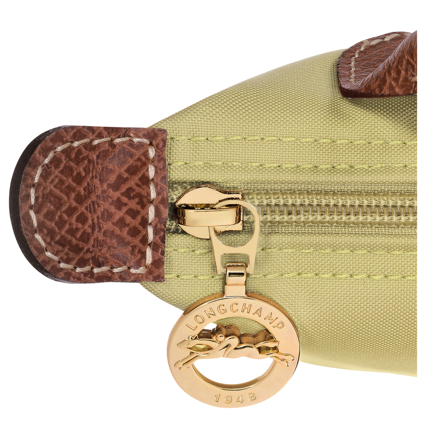LONGCHAMP-Le Pliage Original Pouch with handle-Pistachio-34175089244-5