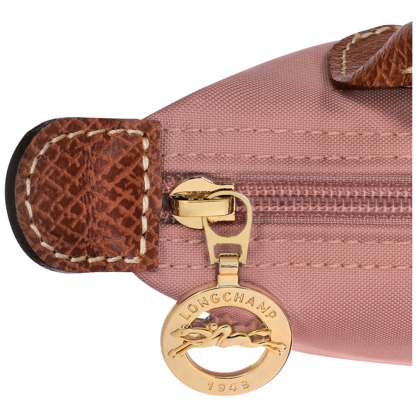 LONGCHAMP-Le Pliage Original Pouch with handle-Pink Tea-34175089P96-6