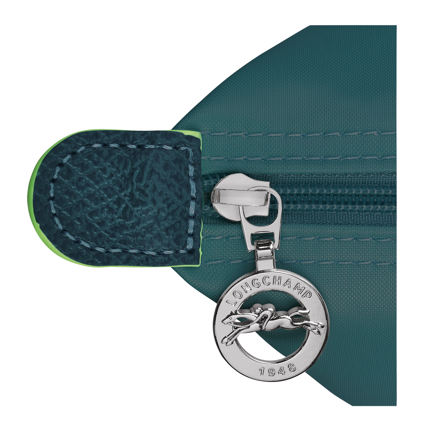 LONGCHAMP-Le Pliage Green Pouch with handle-Peacock-34175919P89-4