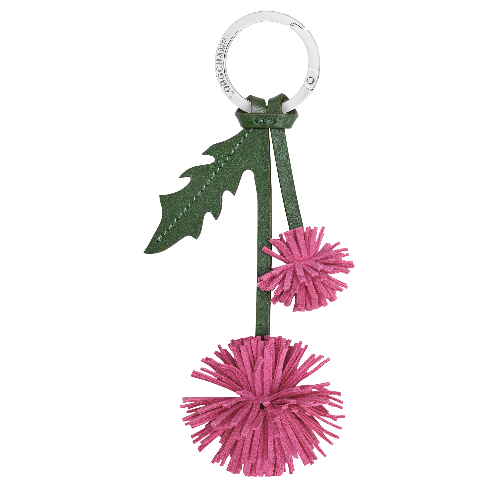 Key ring Peony - Leather | Longchamp ID