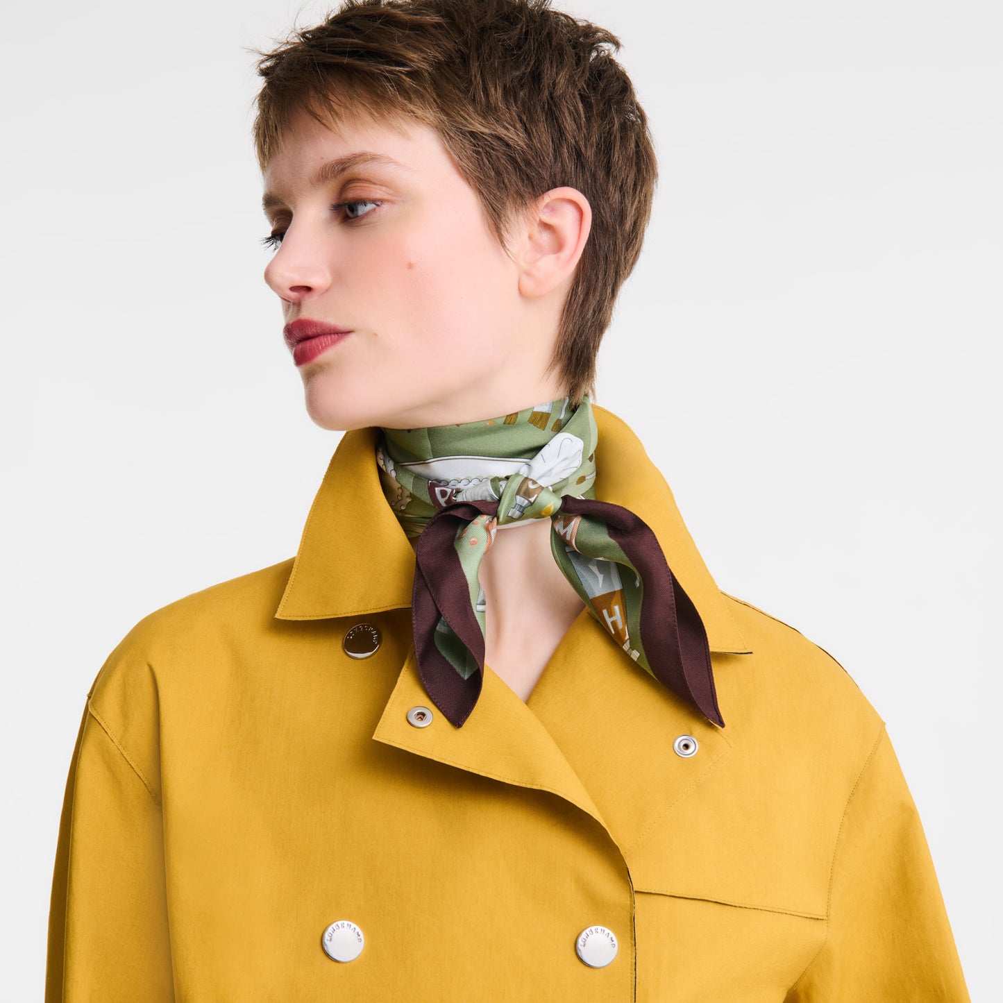 LONGCHAMP-Palette d'Artiste Silk scarf 70-Ebony-50661GSO304-2