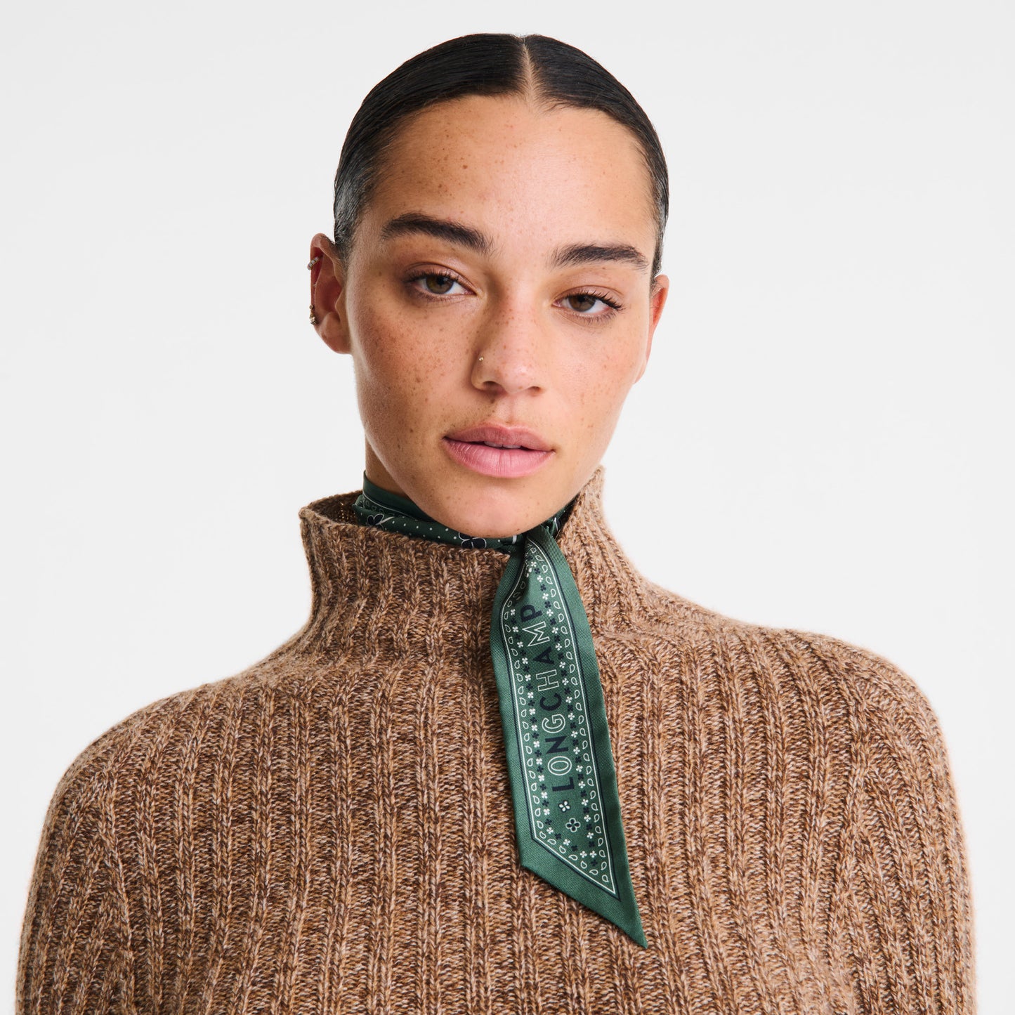 LONGCHAMP-French Bandana Headband-British Green-51044GSOP95-3