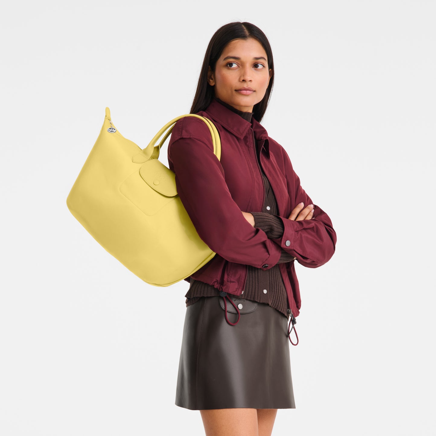 LONGCHAMP-Le Pliage One L Handbag-Lime-L1626979163-8