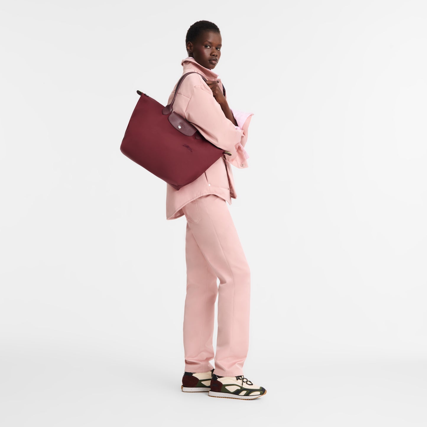 LONGCHAMP-Le Pliage Green L Tote bag-Pomegranate-L1899919P98-4