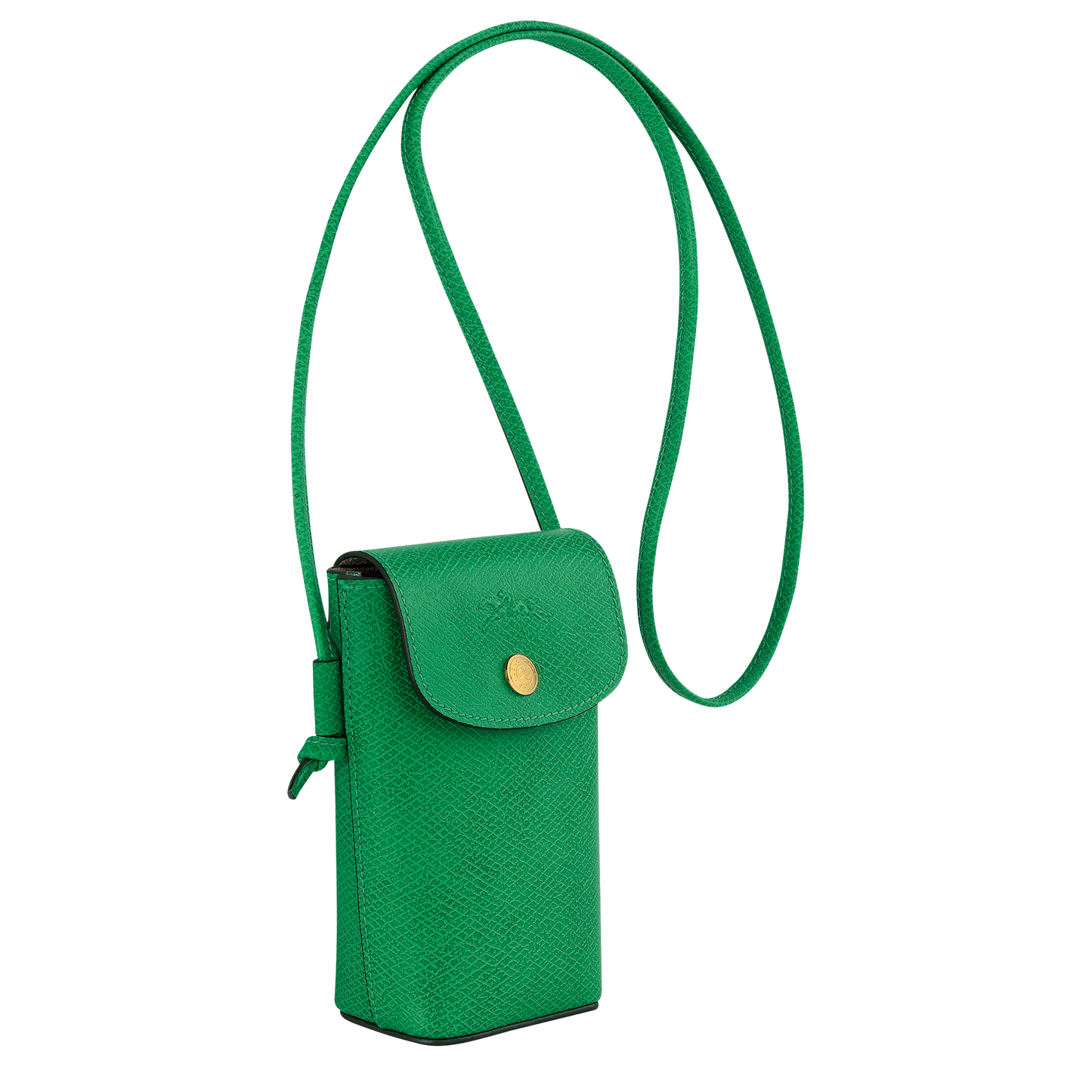 Longchamp ÉPURE - Phone case with leather lace in Green - 3 (SKU: 34193HYZ129)