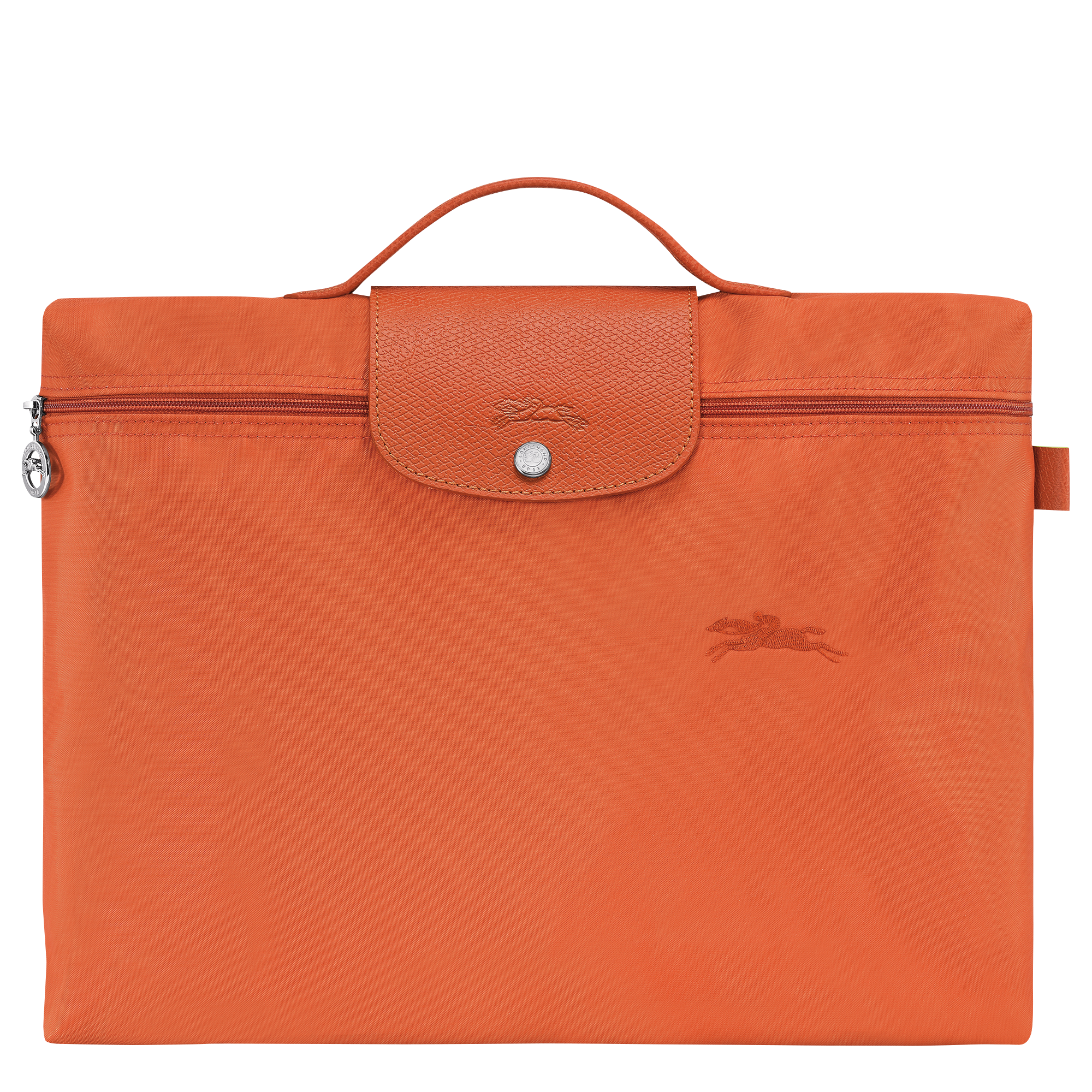Longchamp Le Pliage Club Shoulder Bag S Orange in Leather/Polyamide with  Silver-tone - US