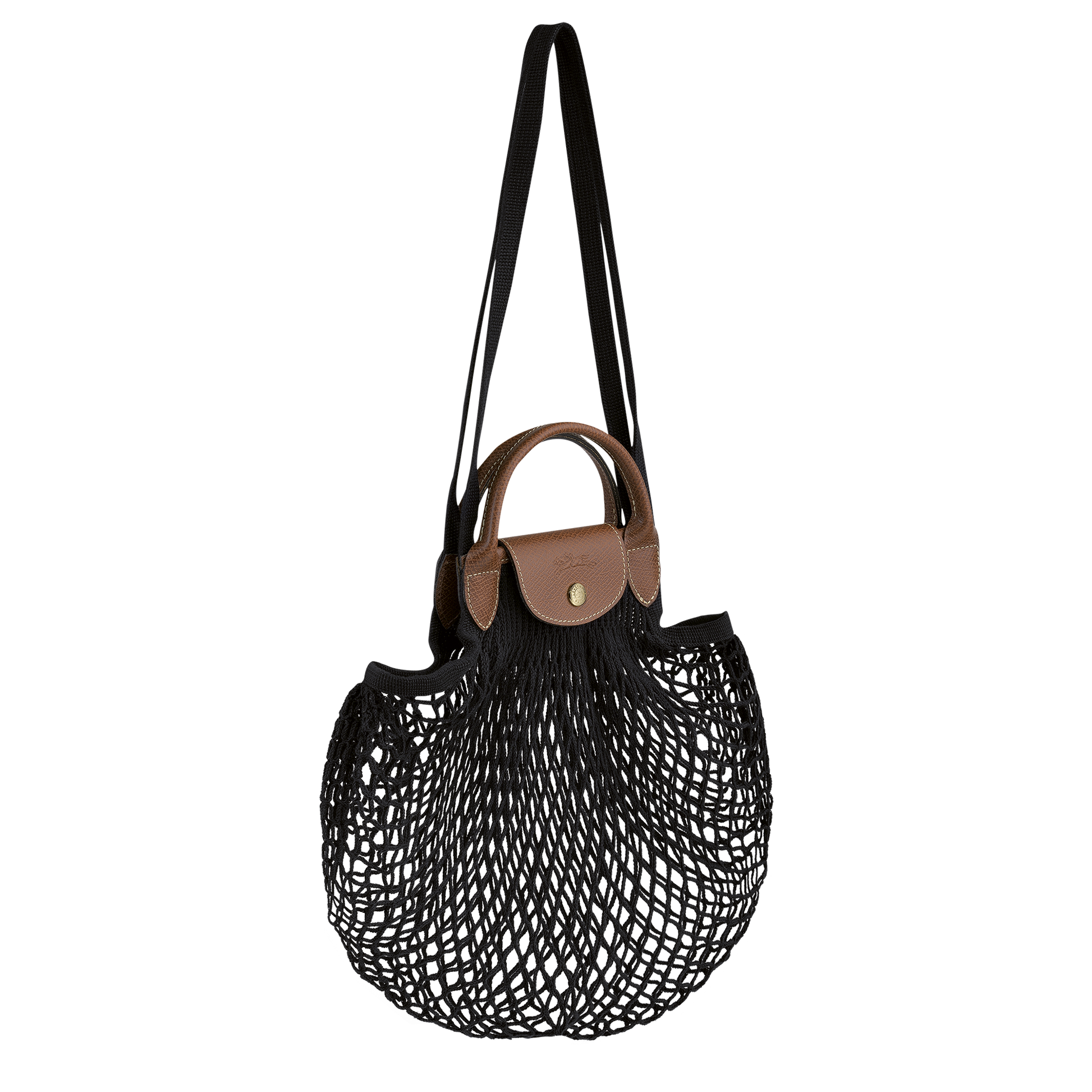 Longchamp LE PLIAGE FILET - Mesh bag L in Black - 2 (SKU: 10121HVH001)