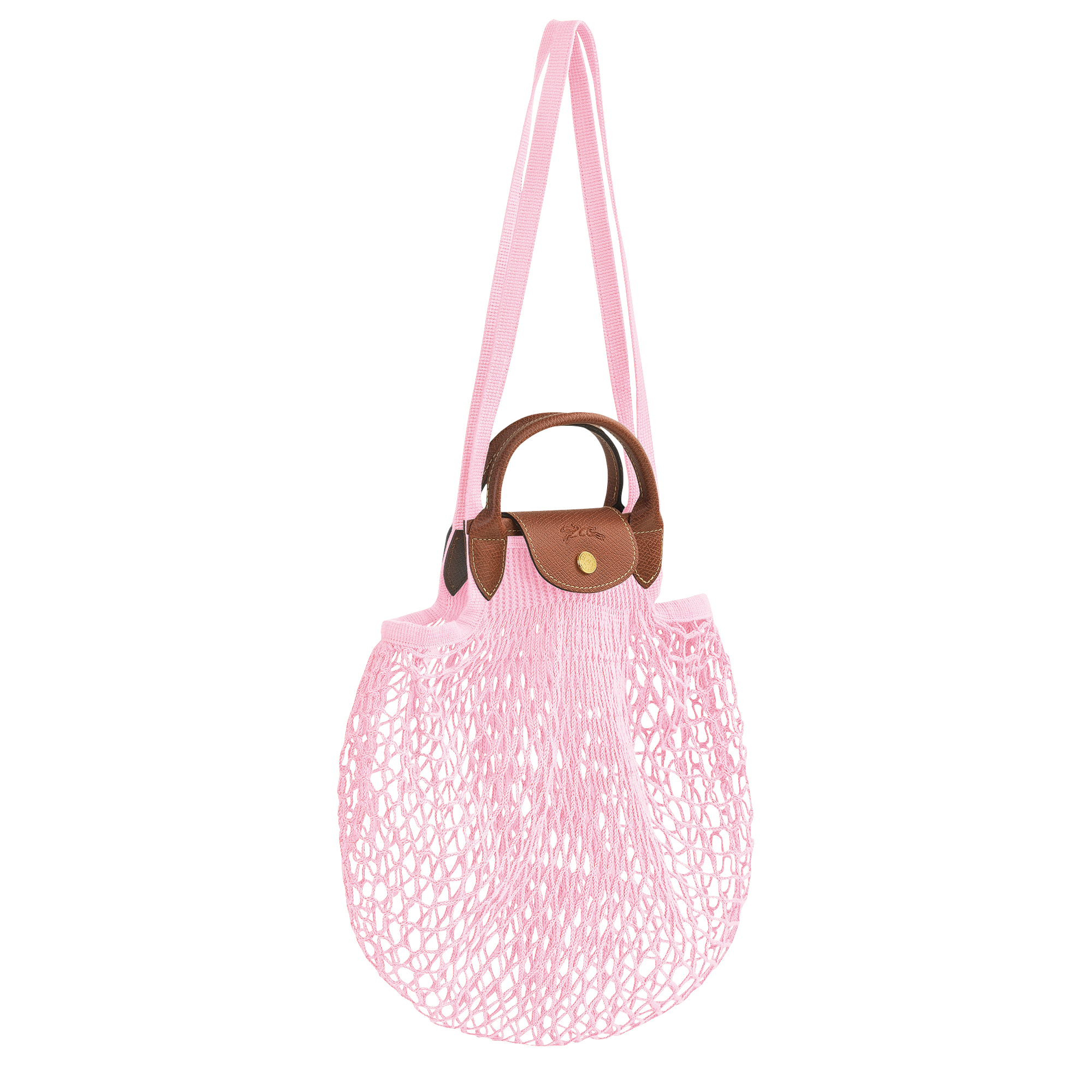 Longchamp Le Pliage Filet Knit Bag - Pink – Kith