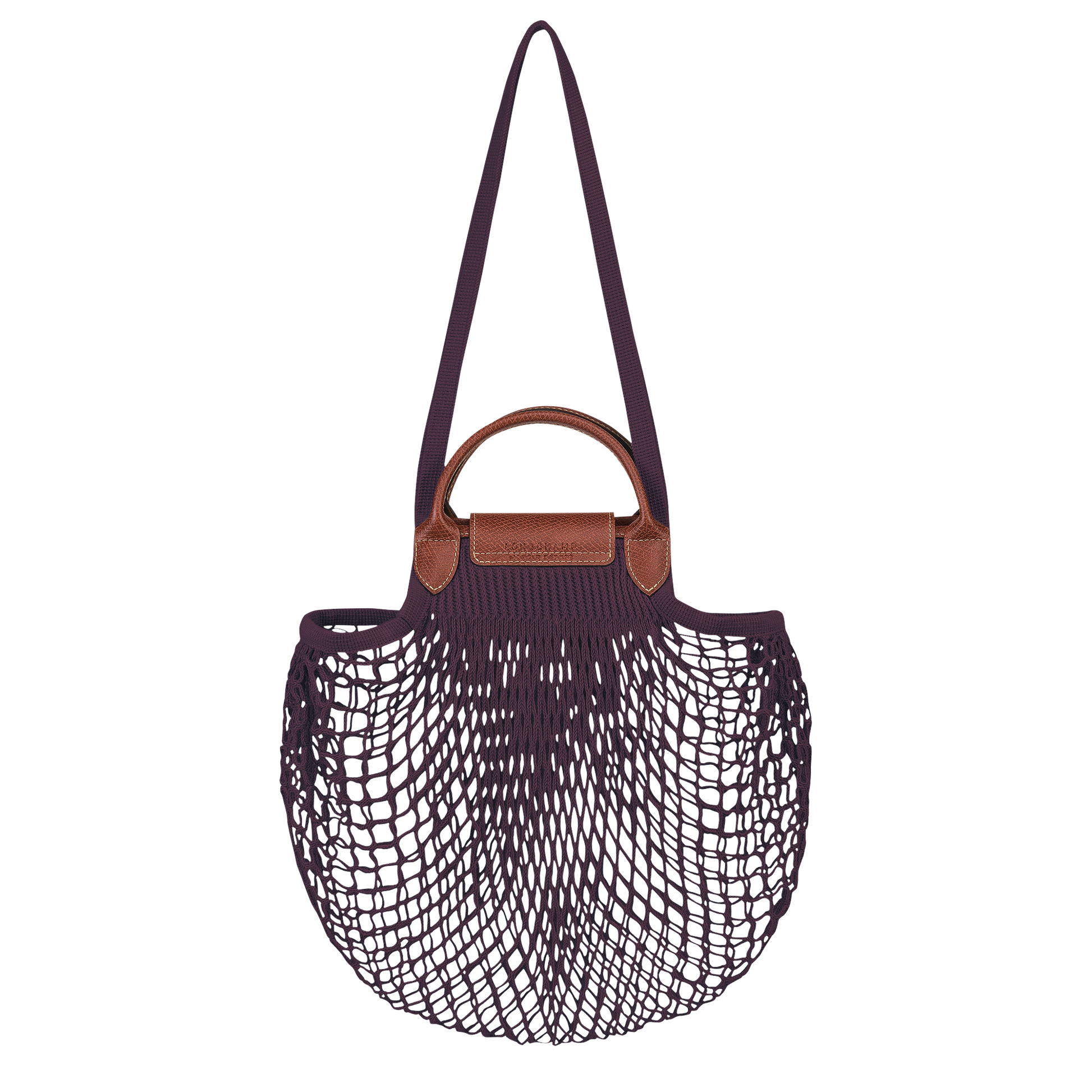 Le Pliage Filet L Mesh bag Eggplant Canvas 10121HVH061