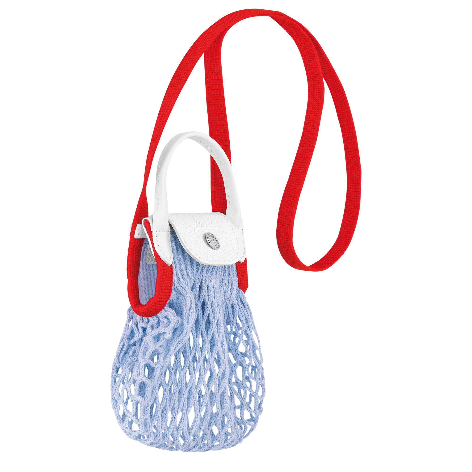 Le Pliage Collection XS Handbag Sky Blue/Red - Canvas (L1500HDCH90)