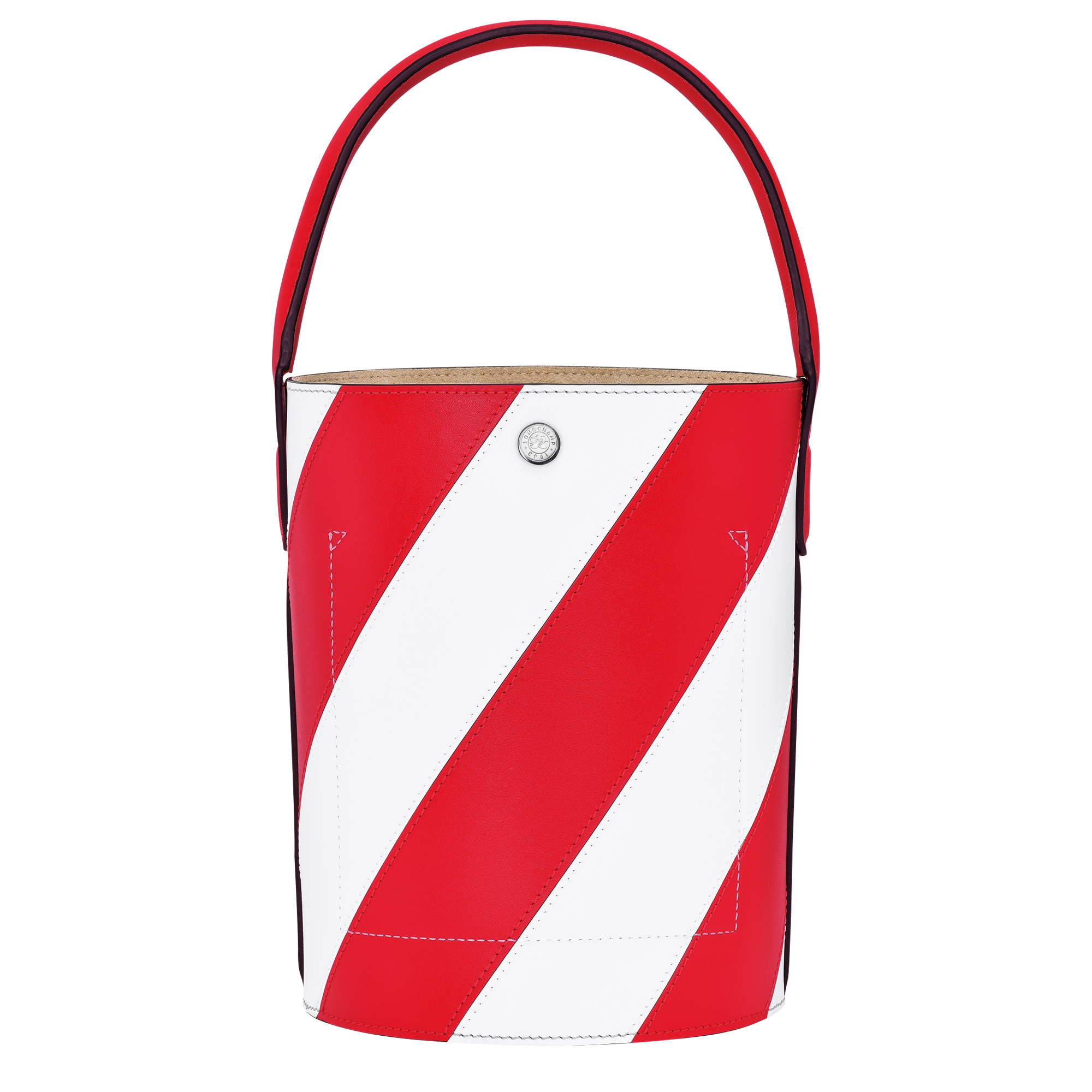 Longchamp ÉPURE - Bucket bag S in Red/White - 3 (SKU: 10161HCZ378)