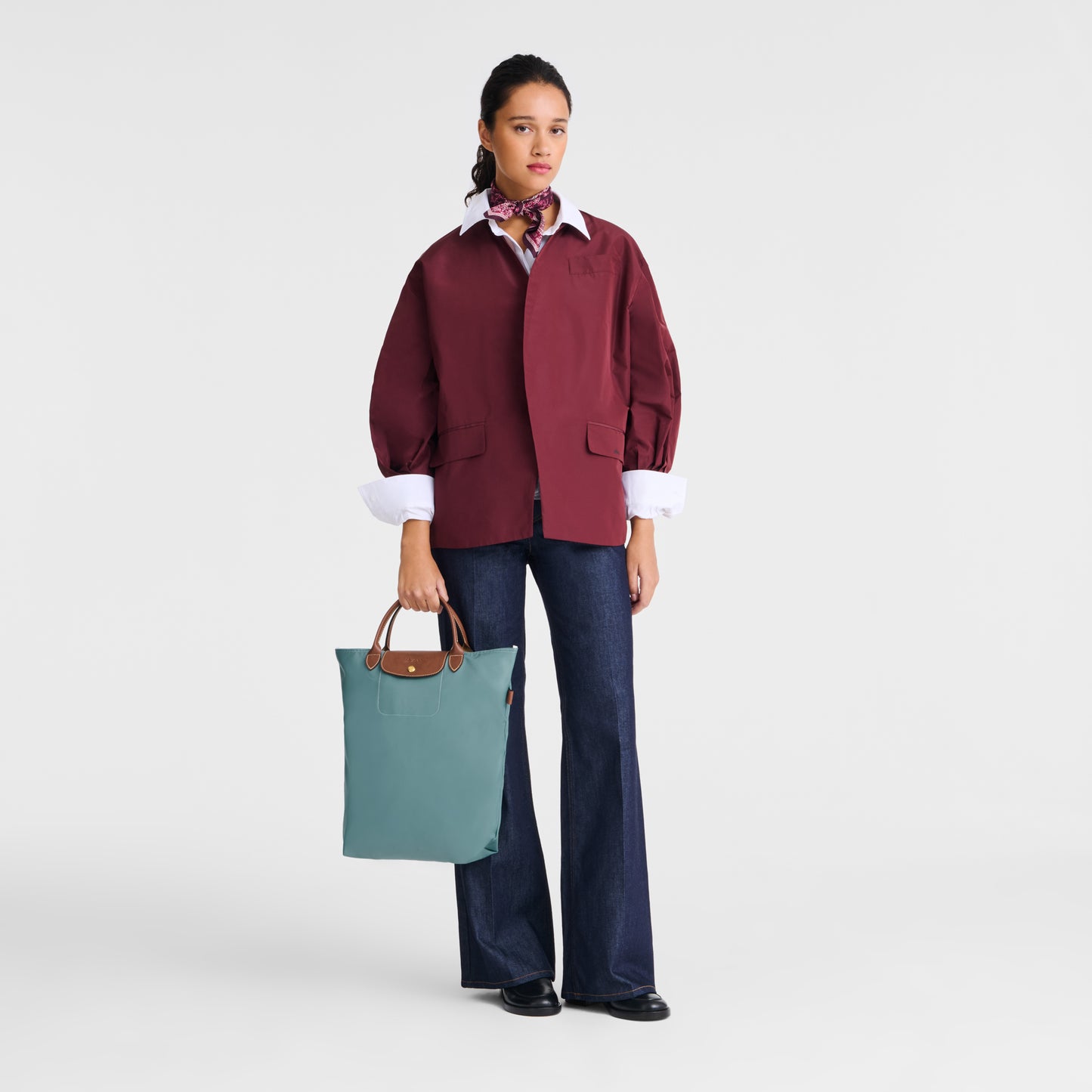 LONGCHAMP-Le Pliage Original M Tote bag-Eucalyptus-10168089P93-2