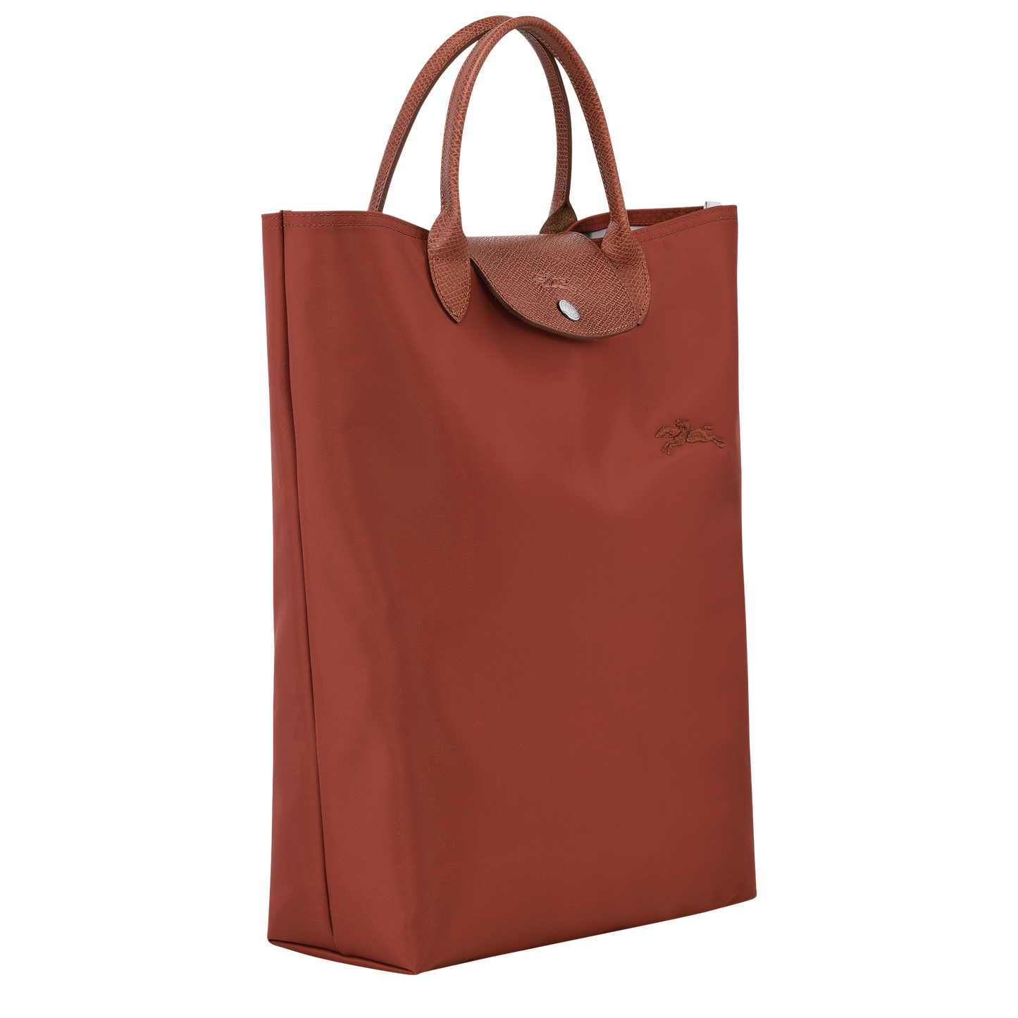 LONGCHAMP-Le Pliage Green M Tote bag-Chestnut-10168919404-3