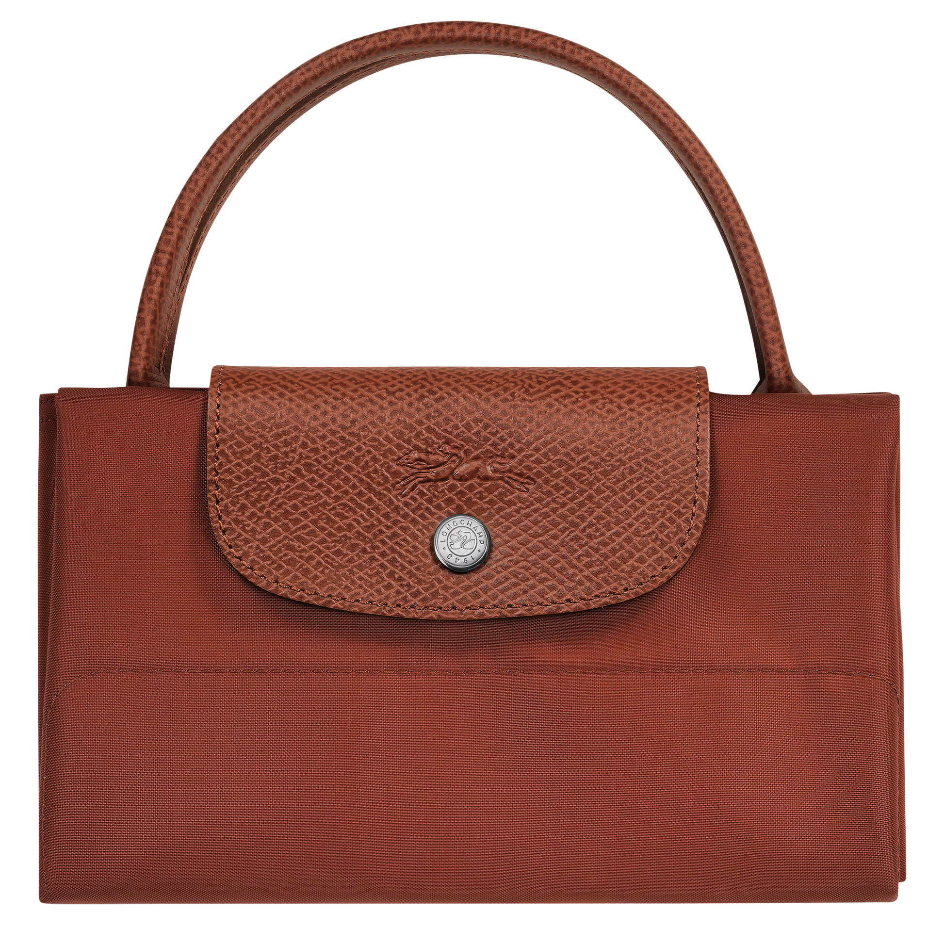 Le Pliage Green M Tote bag Chestnut Nylon 10168919404