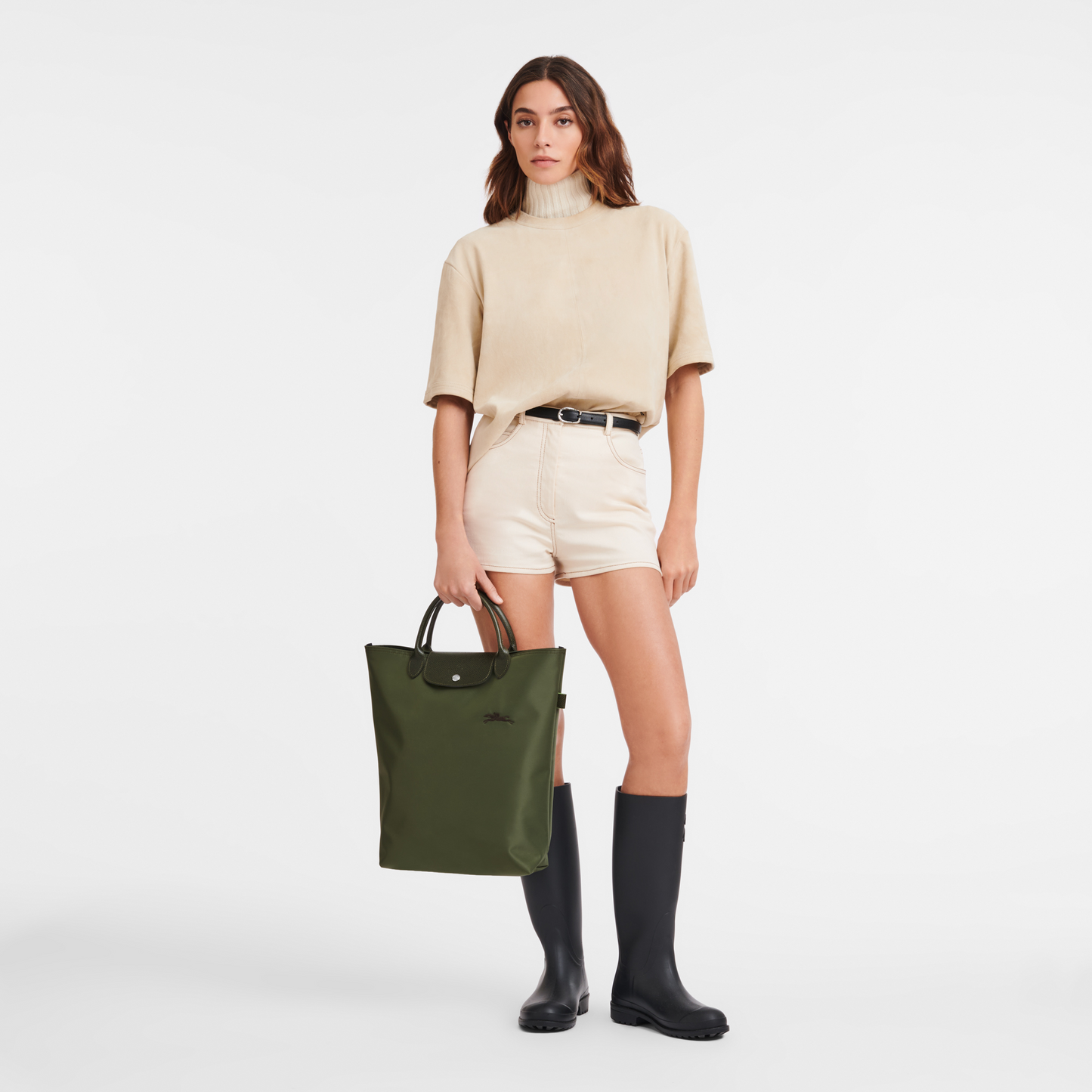 Le Pliage Green M Tote bag