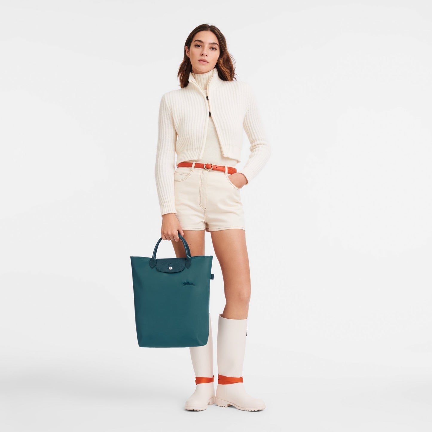 Le Pliage Green M Tote bag