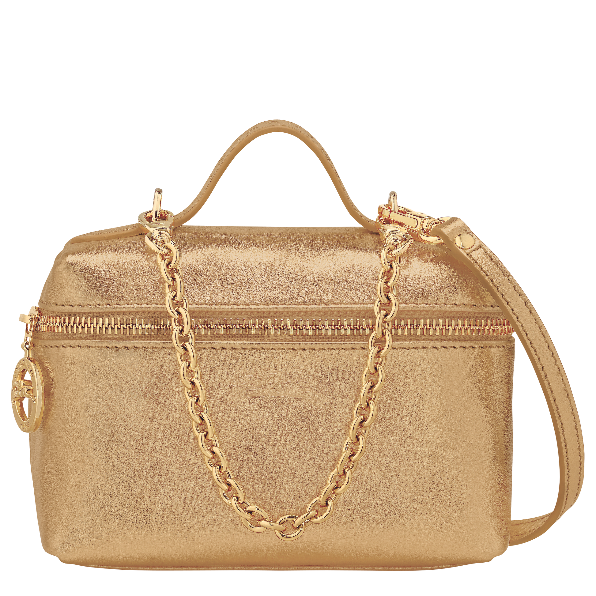 LONGCHAMP-Le Pliage Xtra Crossbody bag-Gold-10187HIO124-1