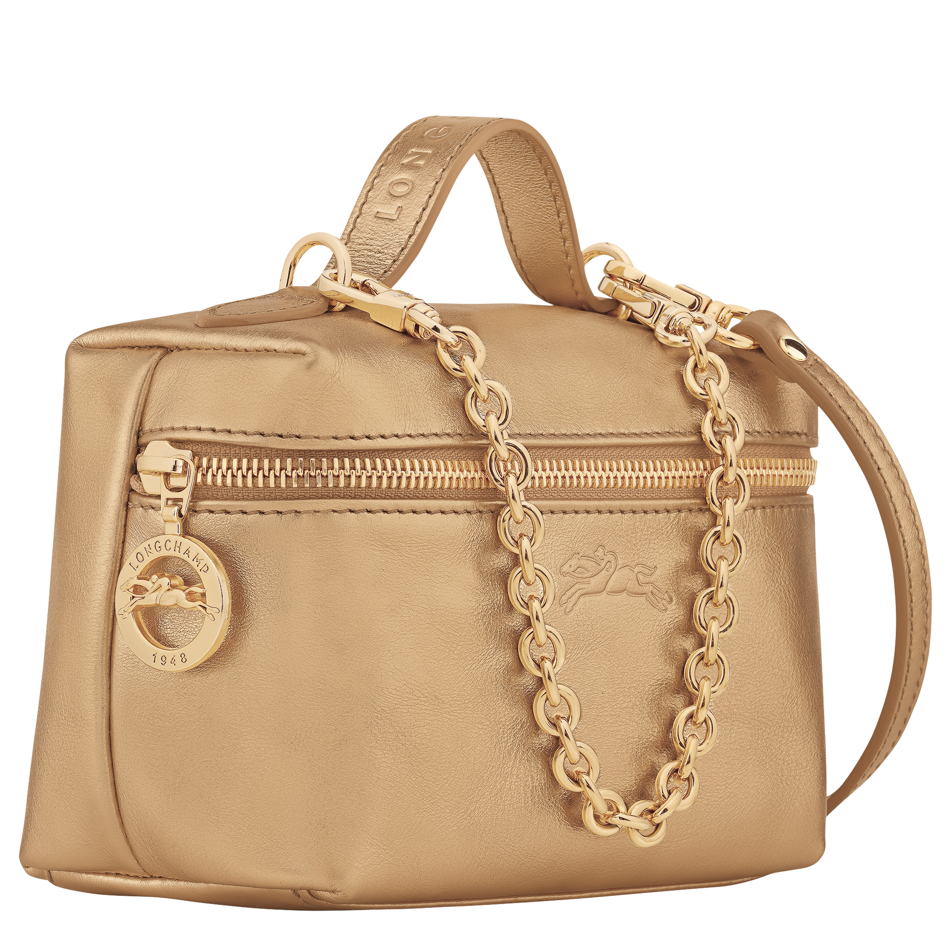 LONGCHAMP-Le Pliage Xtra Crossbody bag-Gold-10187HIO124-2