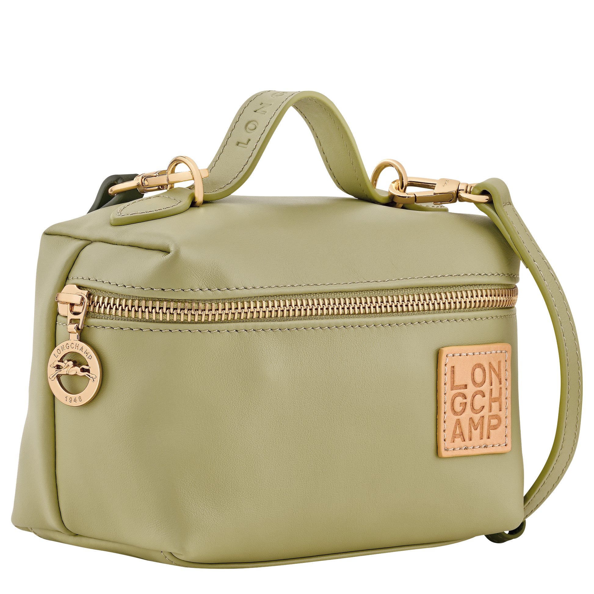 LONGCHAMP-Le Pliage Xtra XS Crossbody bag-Almond Green-10187HJJM70-3