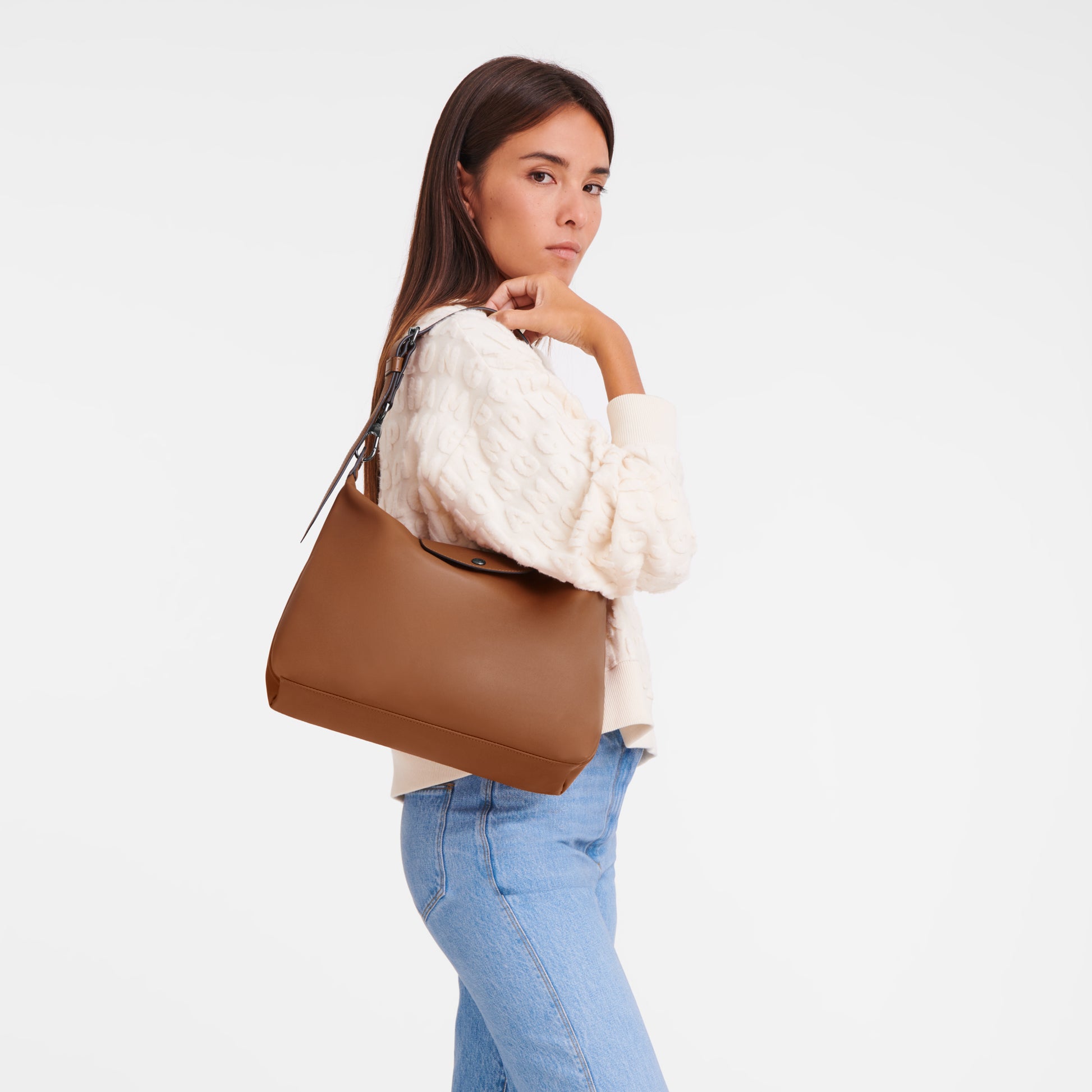 Le Pliage Xtra Hobo bag M Cognac Leather 10189987504