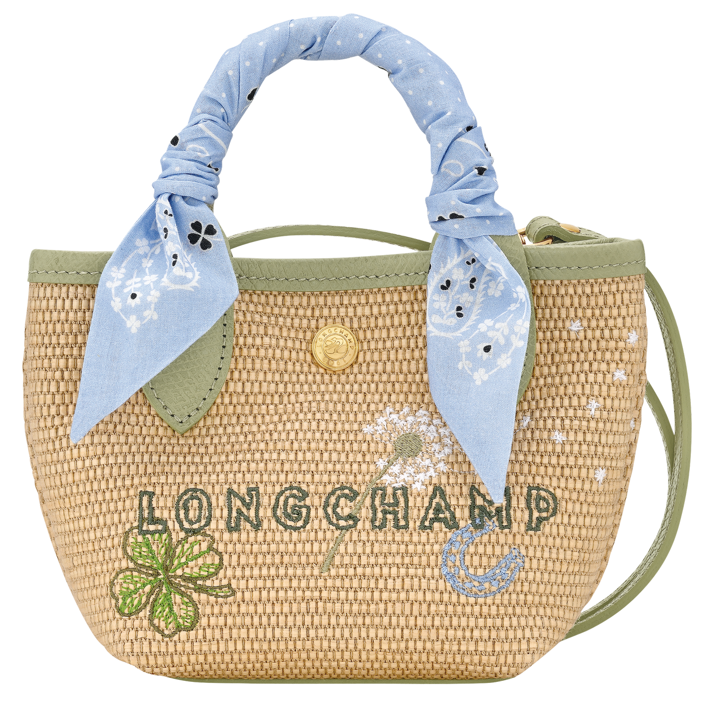 LONGCHAMP-Le Pliage Collection XS Basket bag-Almond Green-10206HKBM70-1