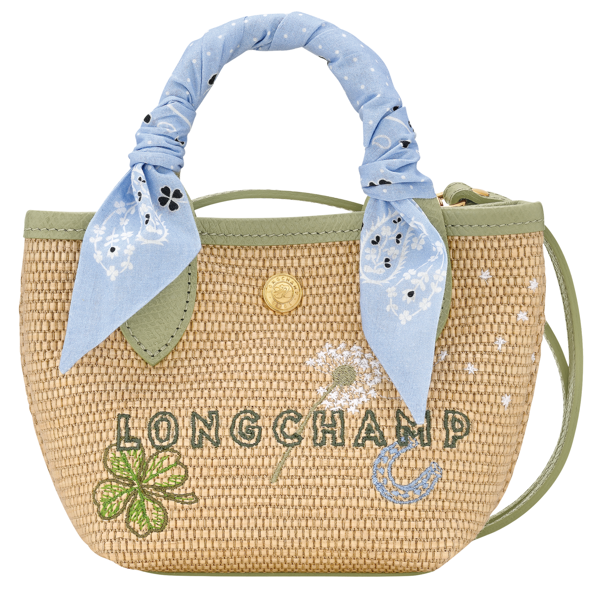 LONGCHAMP-Le Pliage Collection XS Basket bag-Almond Green-10206HKBM70-1