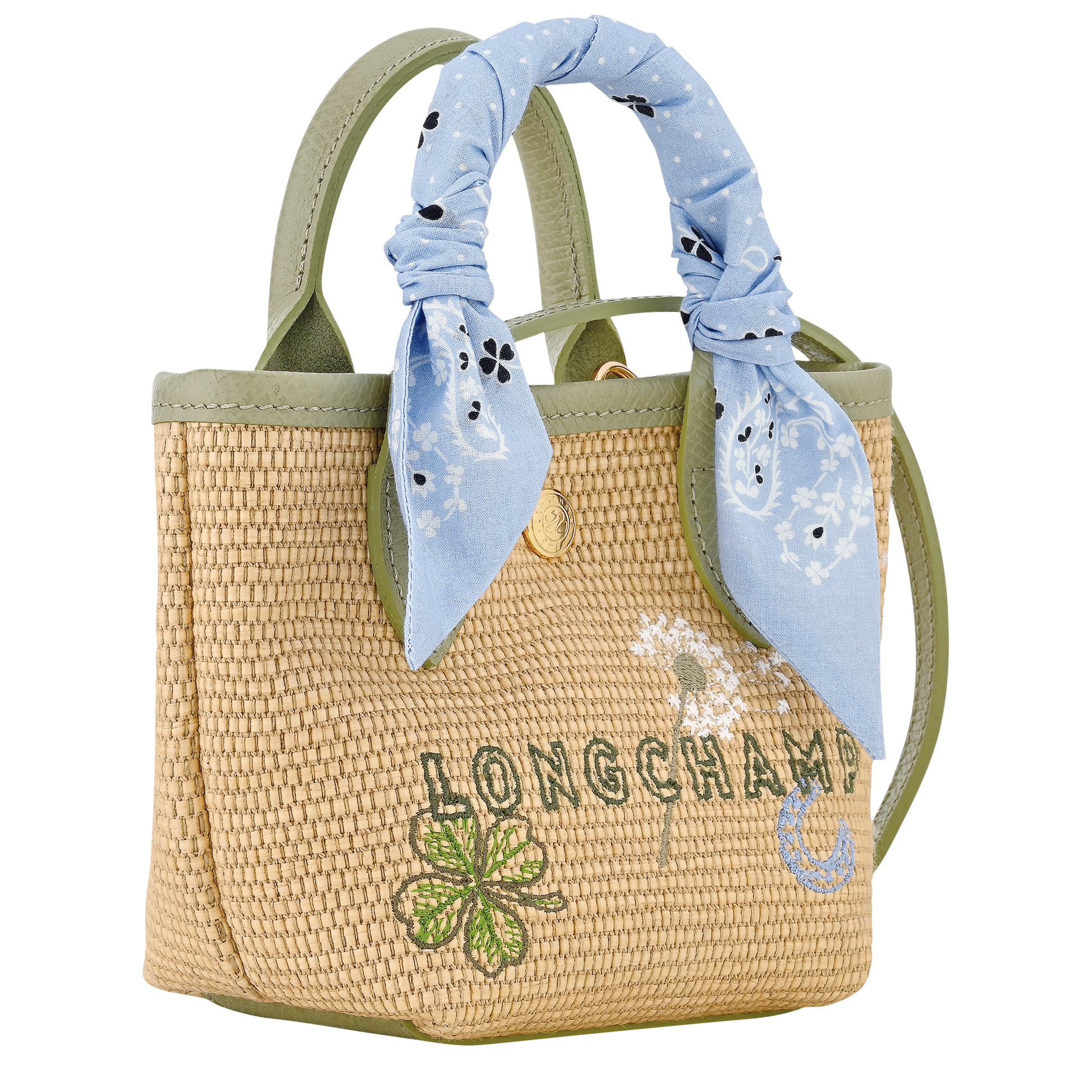 LONGCHAMP-Le Pliage Collection XS Basket bag-Almond Green-10206HKBM70-3