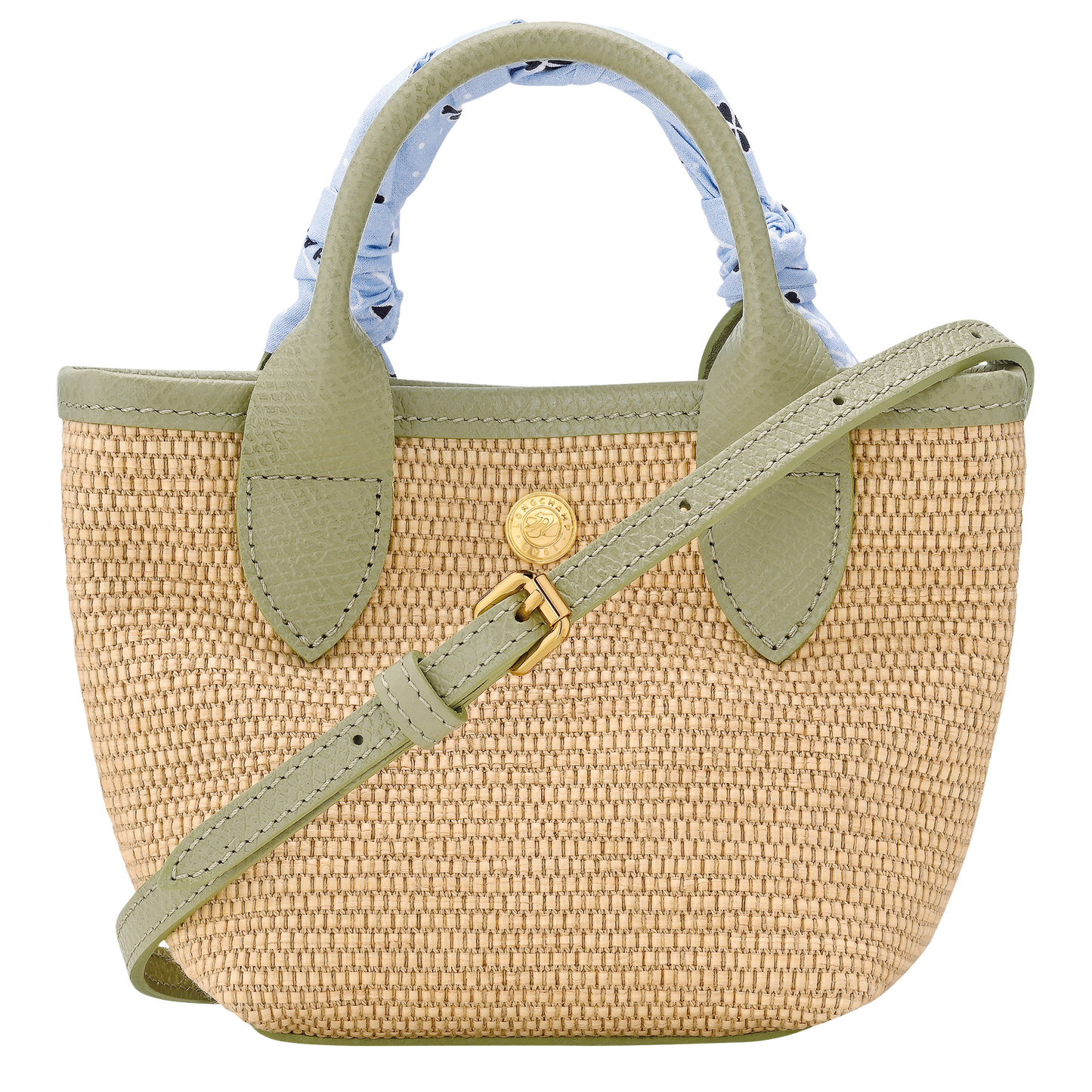 LONGCHAMP-Le Pliage Collection XS Basket bag-Almond Green-10206HKBM70-4