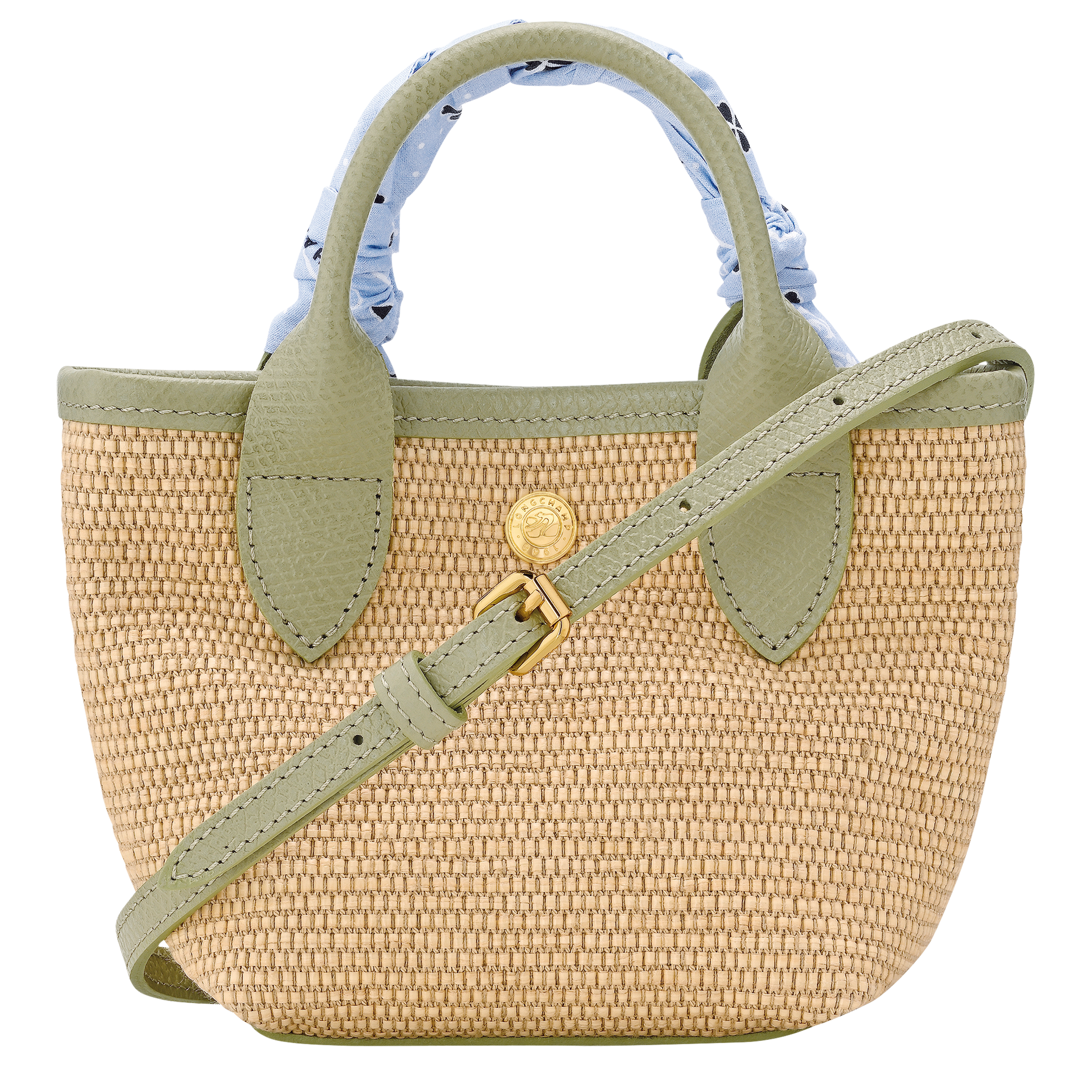 LONGCHAMP-Le Pliage Collection XS Basket bag-Almond Green-10206HKBM70-4