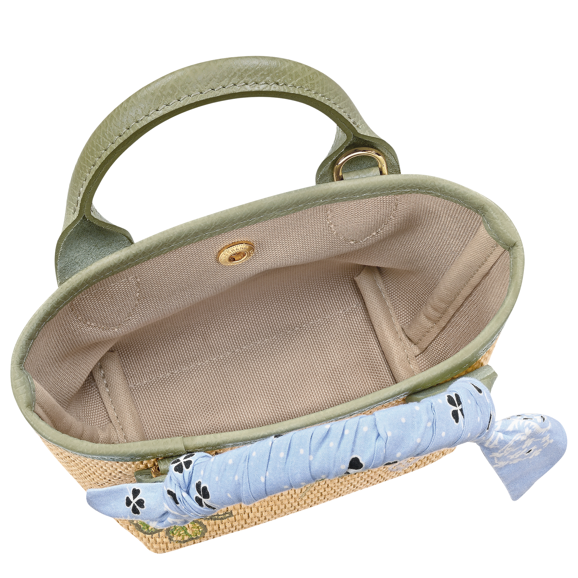 LONGCHAMP-Le Pliage Collection XS Basket bag-Almond Green-10206HKBM70-5