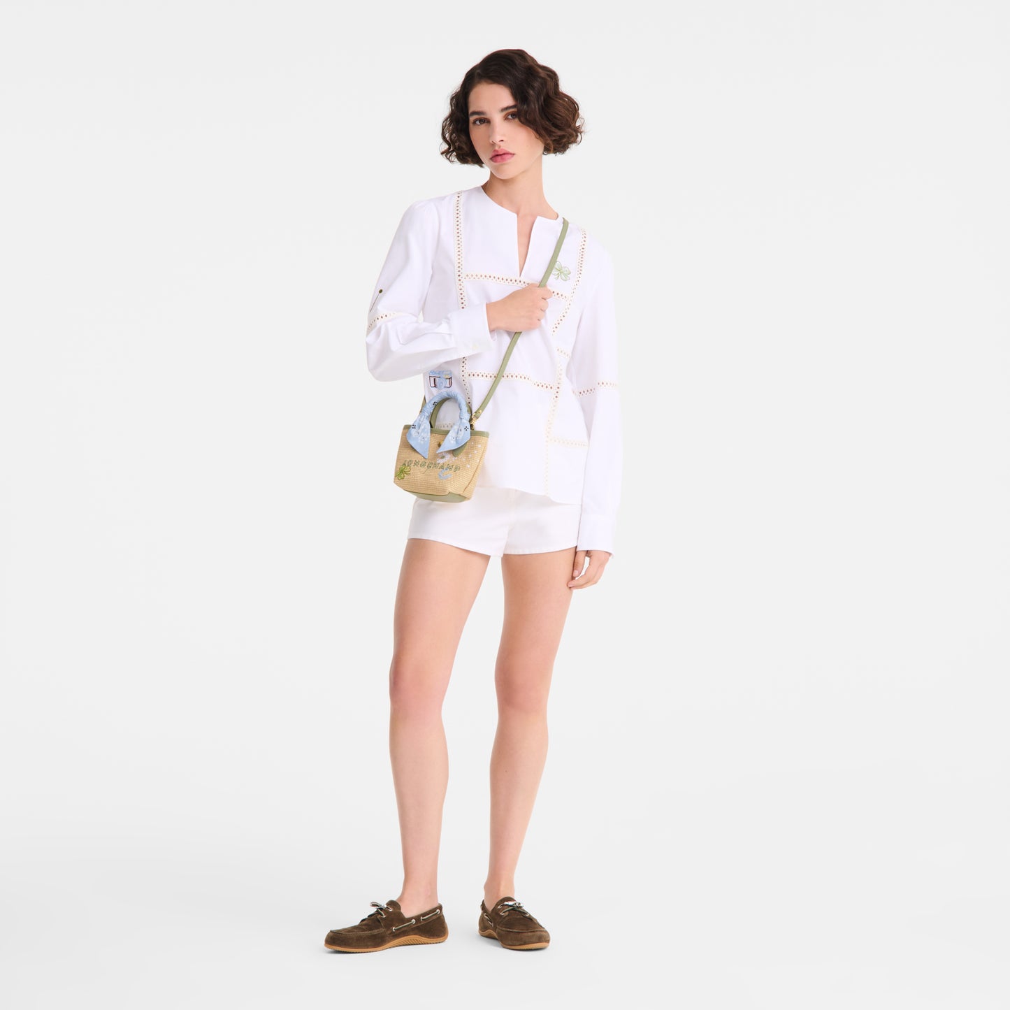 LONGCHAMP-Le Pliage Collection XS Basket bag-Almond Green-10206HKBM70-2