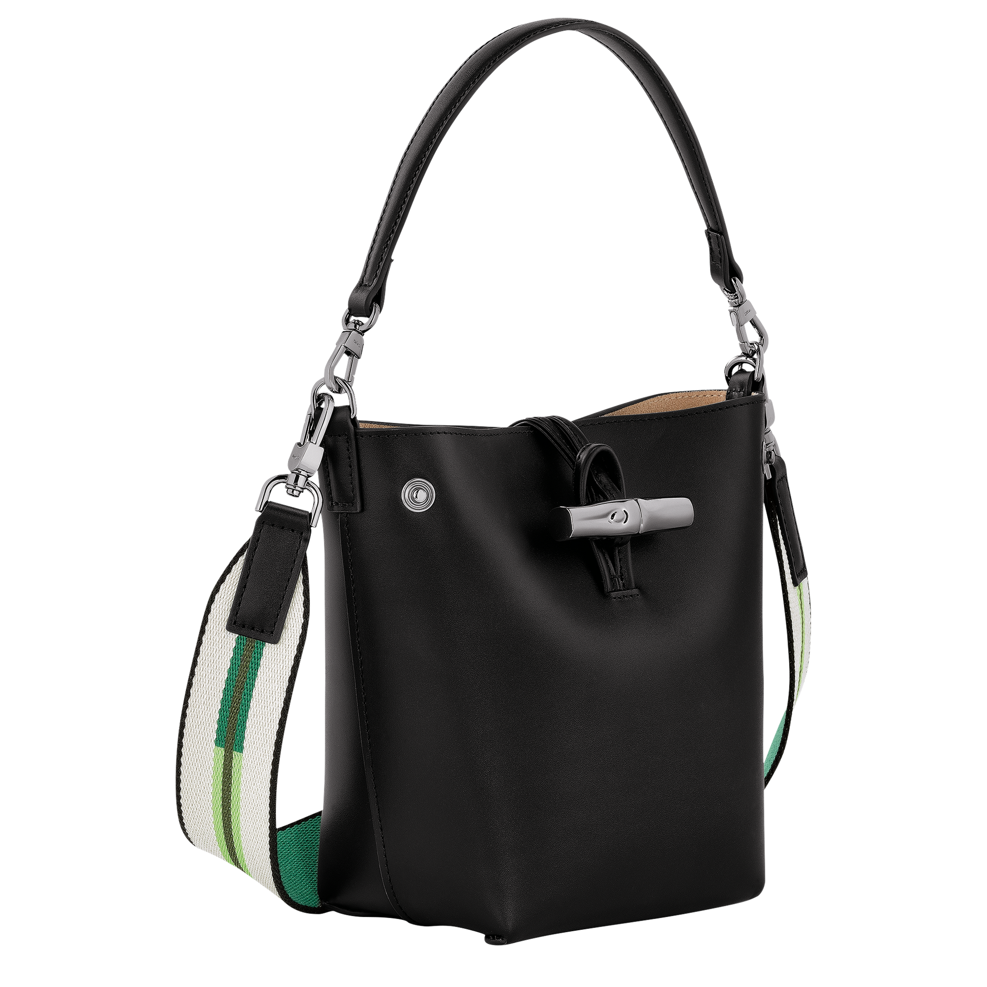 Roseau Bucket bag XS Black Leather 10229HCN001 Longchamp ID