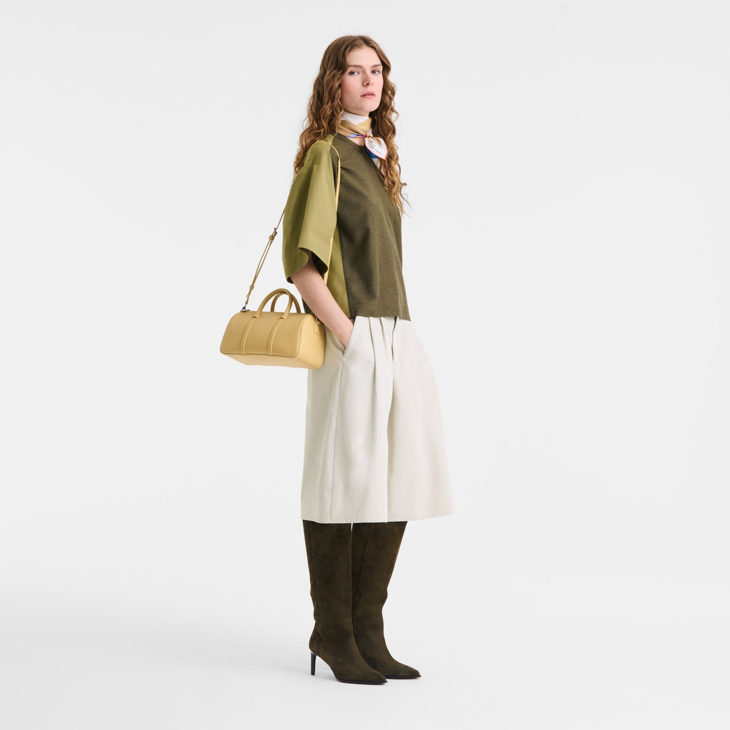 LONGCHAMP-Daylong M Handbag-Hay-10271HFKM73-2