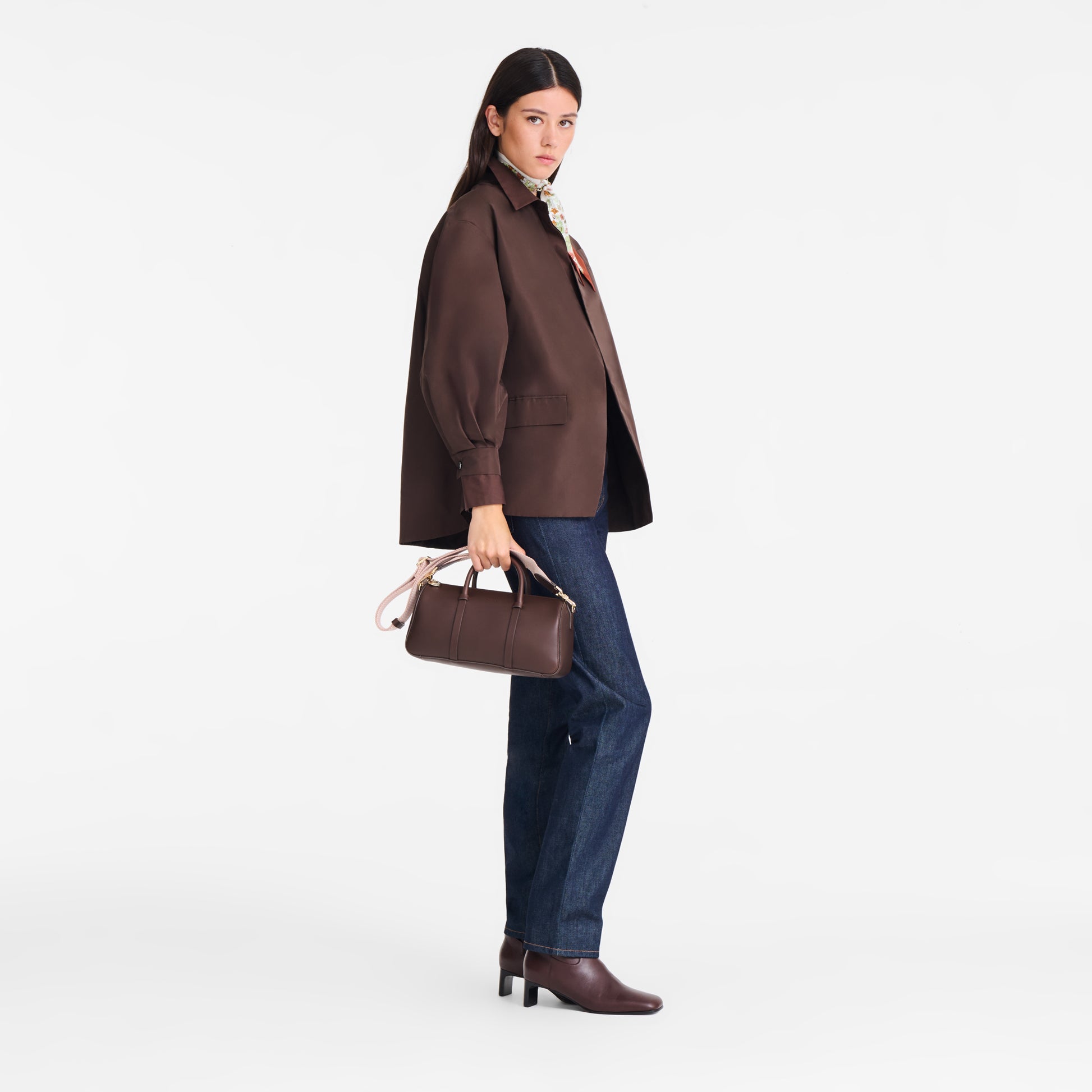 LONGCHAMP-Daylong M Handbag-Mocha-10271HGX002-2