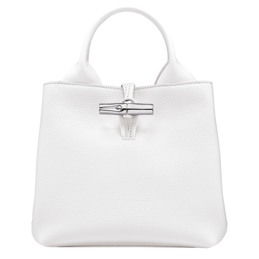LONGCHAMP-Le Roseau S Handbag-White-10273HFP007-1