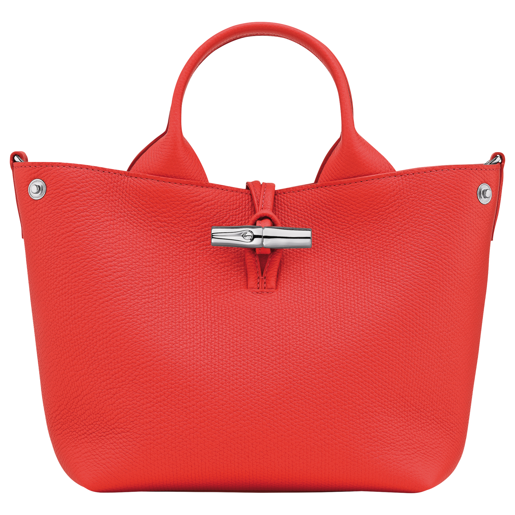 LONGCHAMP-Le Roseau S Handbag-Vermilion-10273HFP108-1
