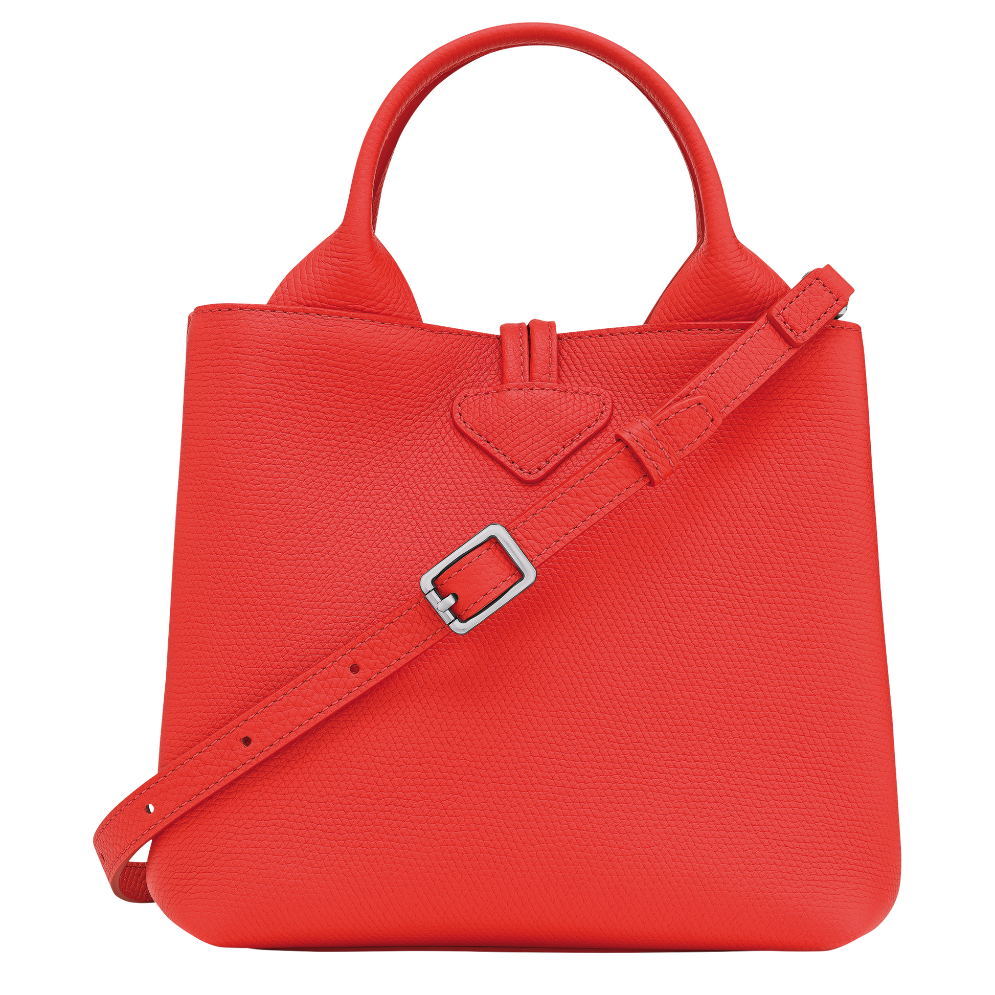 LONGCHAMP-Le Roseau S Handbag-Vermilion-10273HFP108-4
